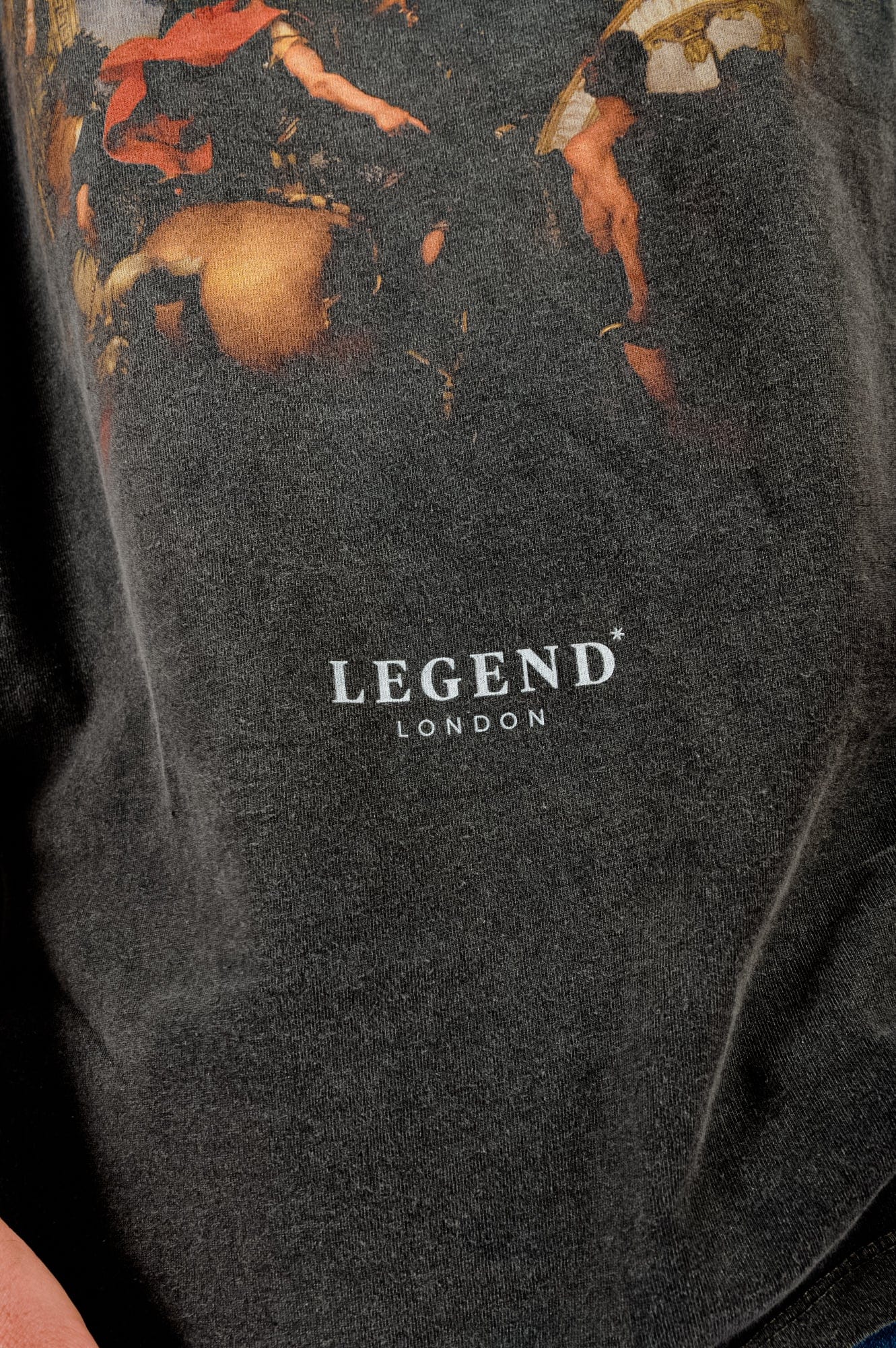 ADMIRED PRINT T-SHIRT - WASHED GREY - Image 6