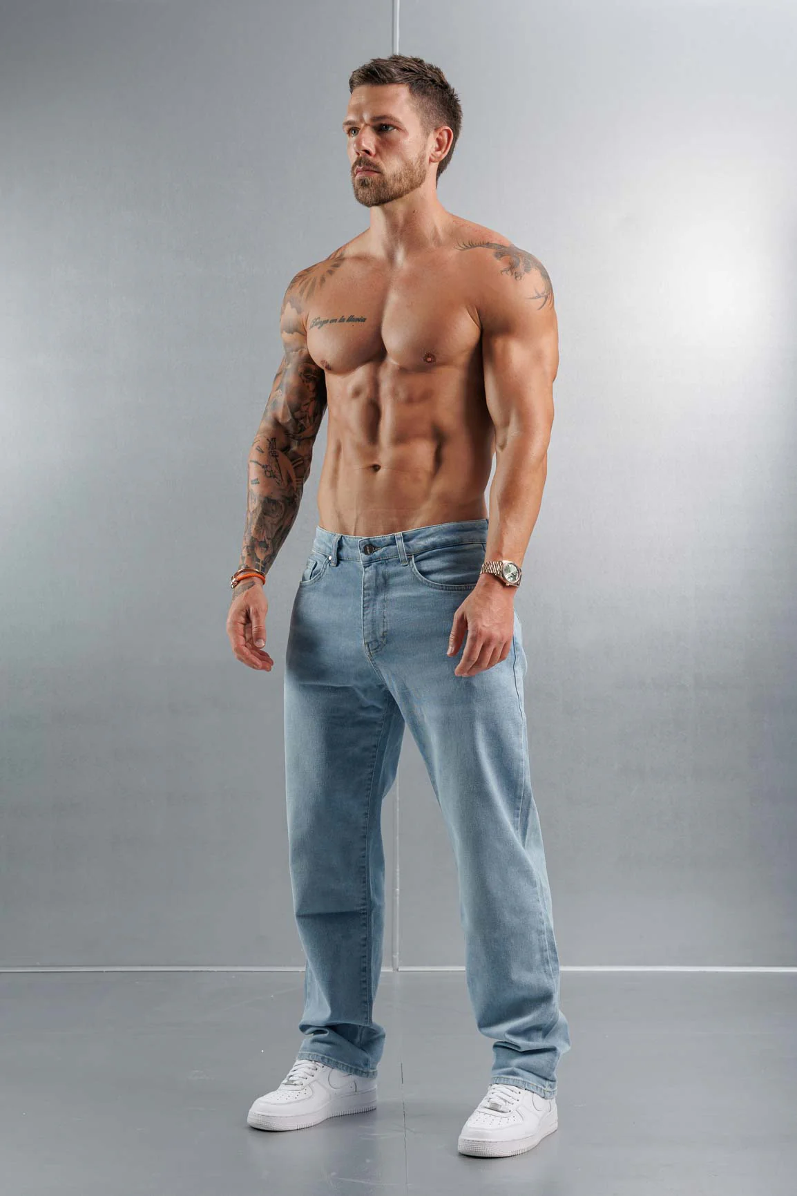 BAGGY JEANS - PALE BLUE WASH - Image 6