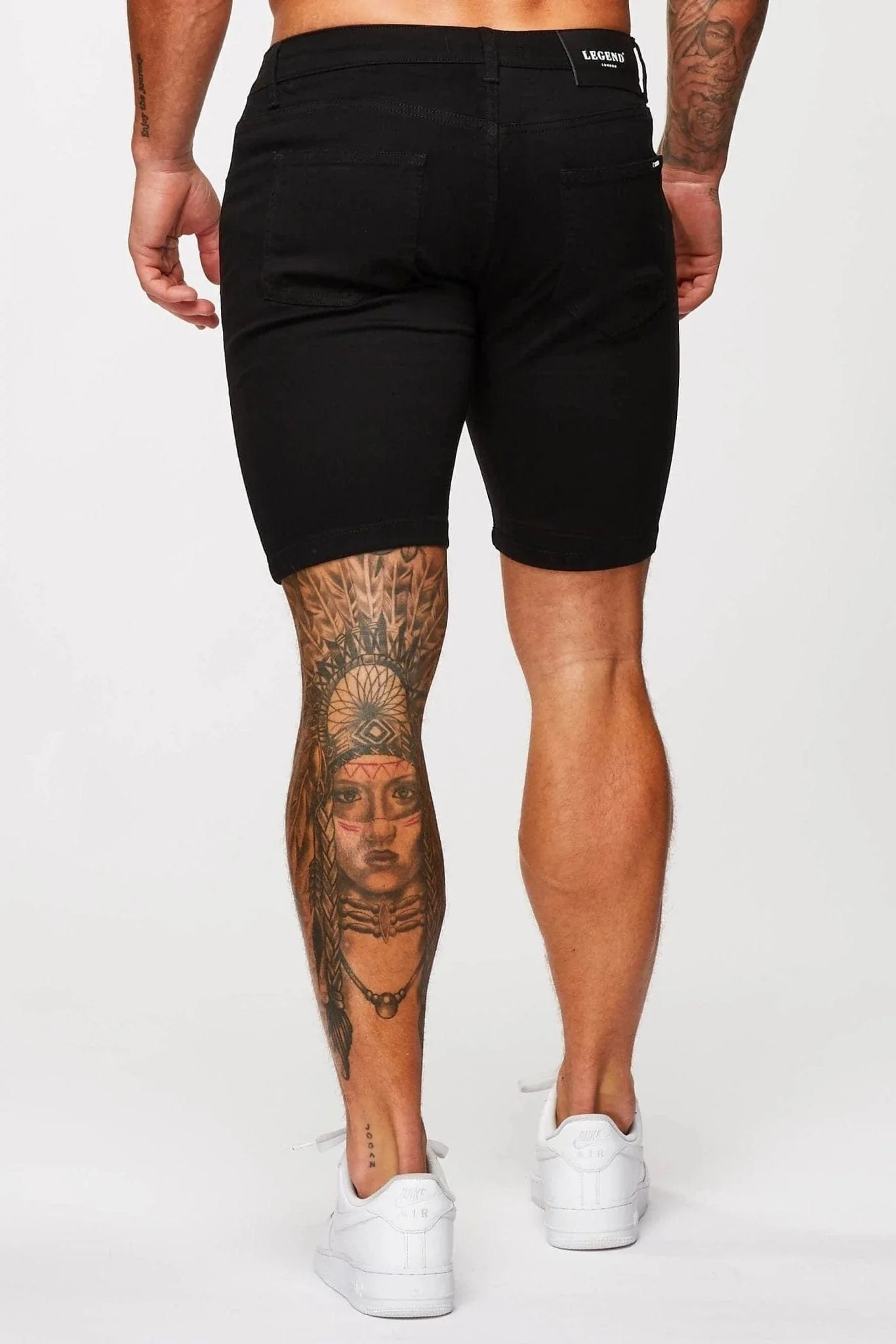 DENIM SHORT - BLACK - Image 4