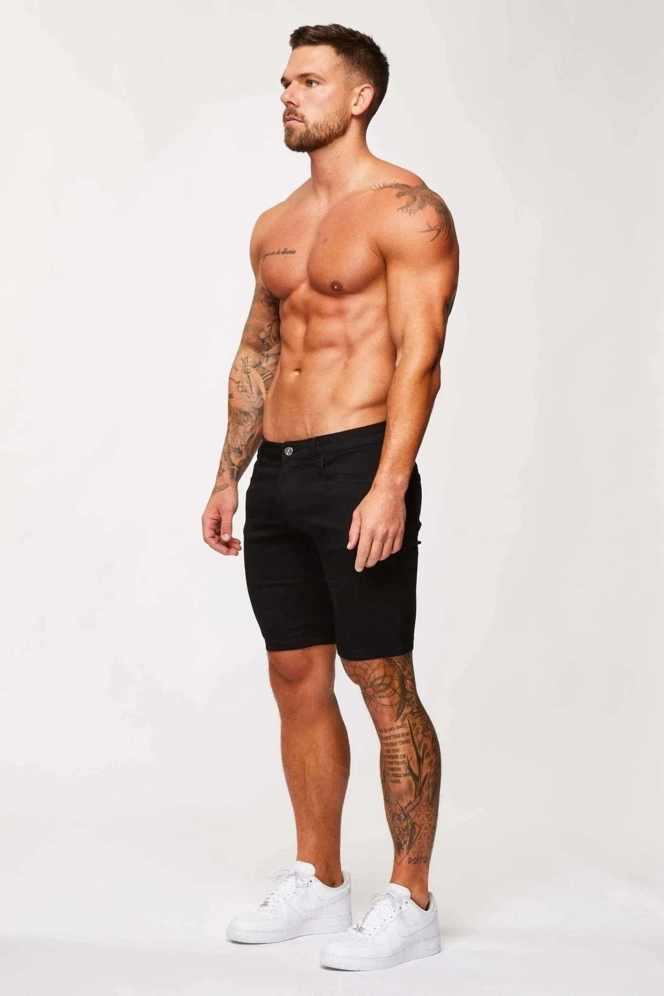 DENIM SHORT - BLACK - Image 5