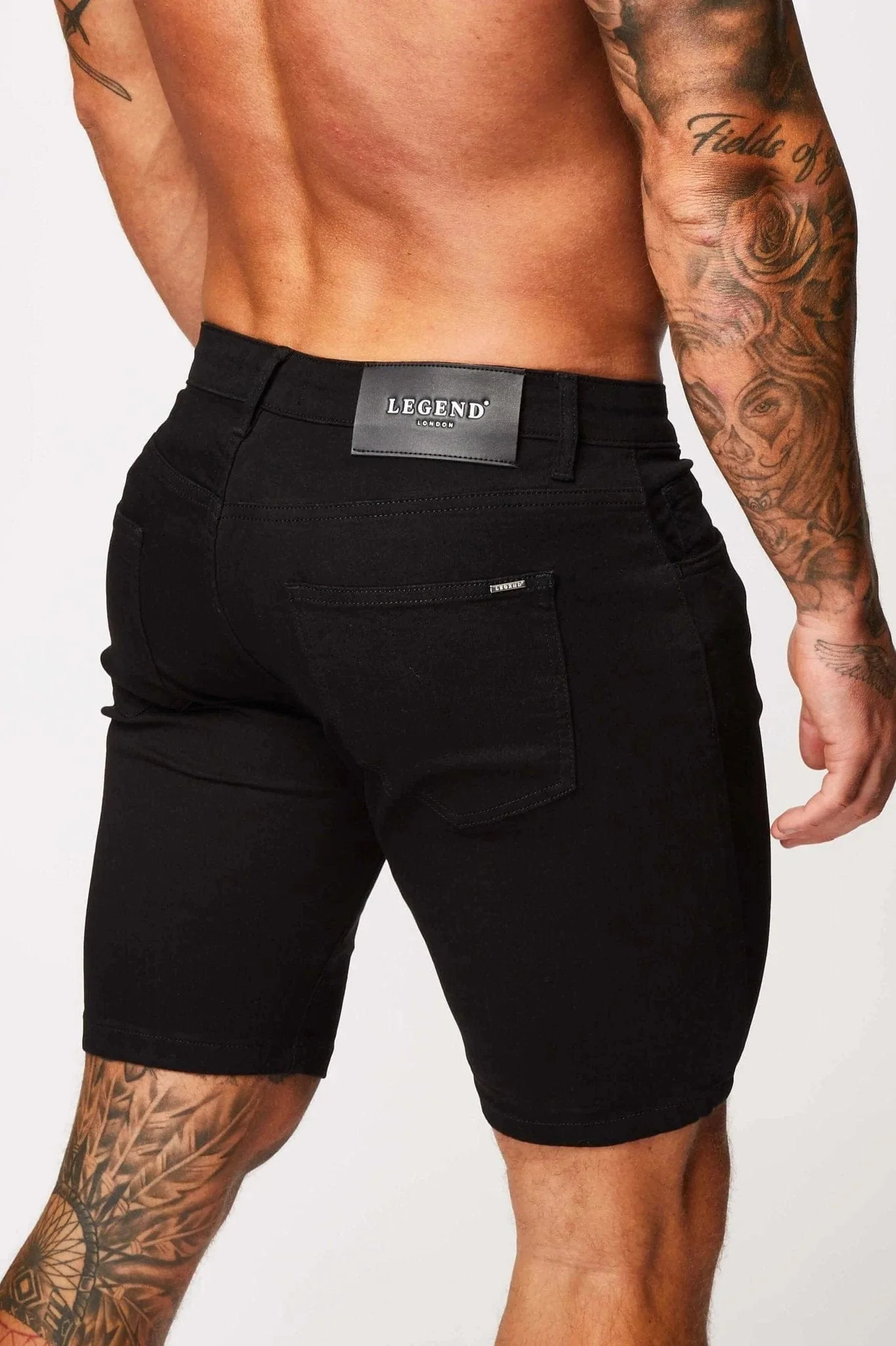 DENIM SHORT - BLACK - Image 6