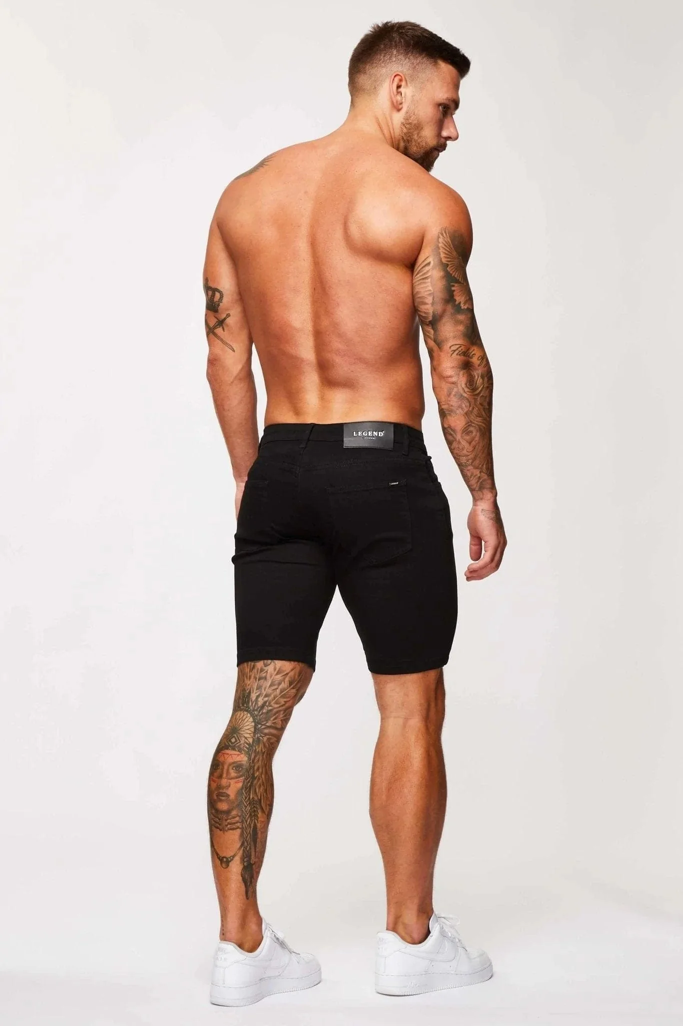DENIM SHORT - BLACK - Image 7