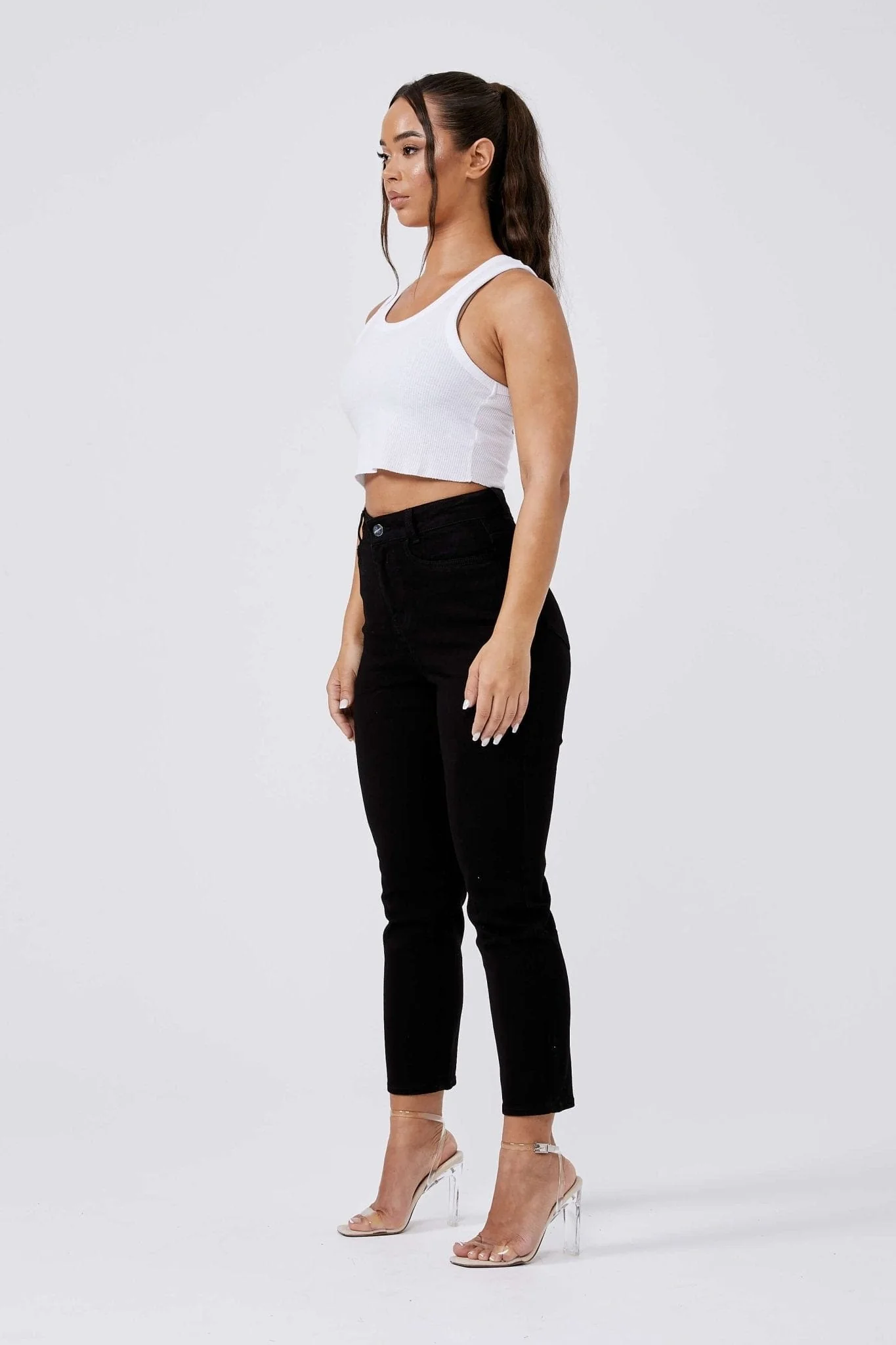 MOM JEANS - BLACK - Image 3