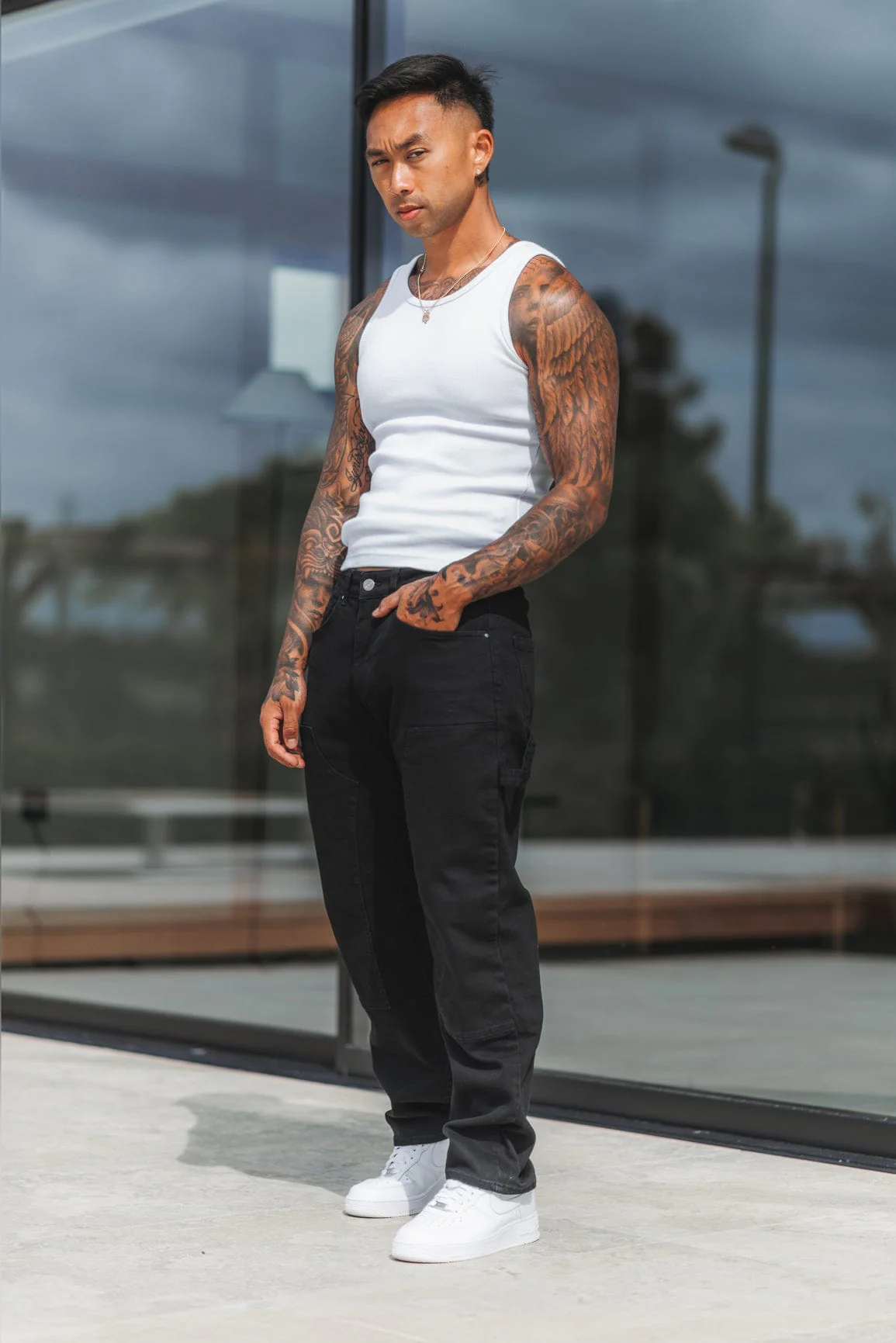 CARPENTER JEANS - WASHED BLACK - Image 4