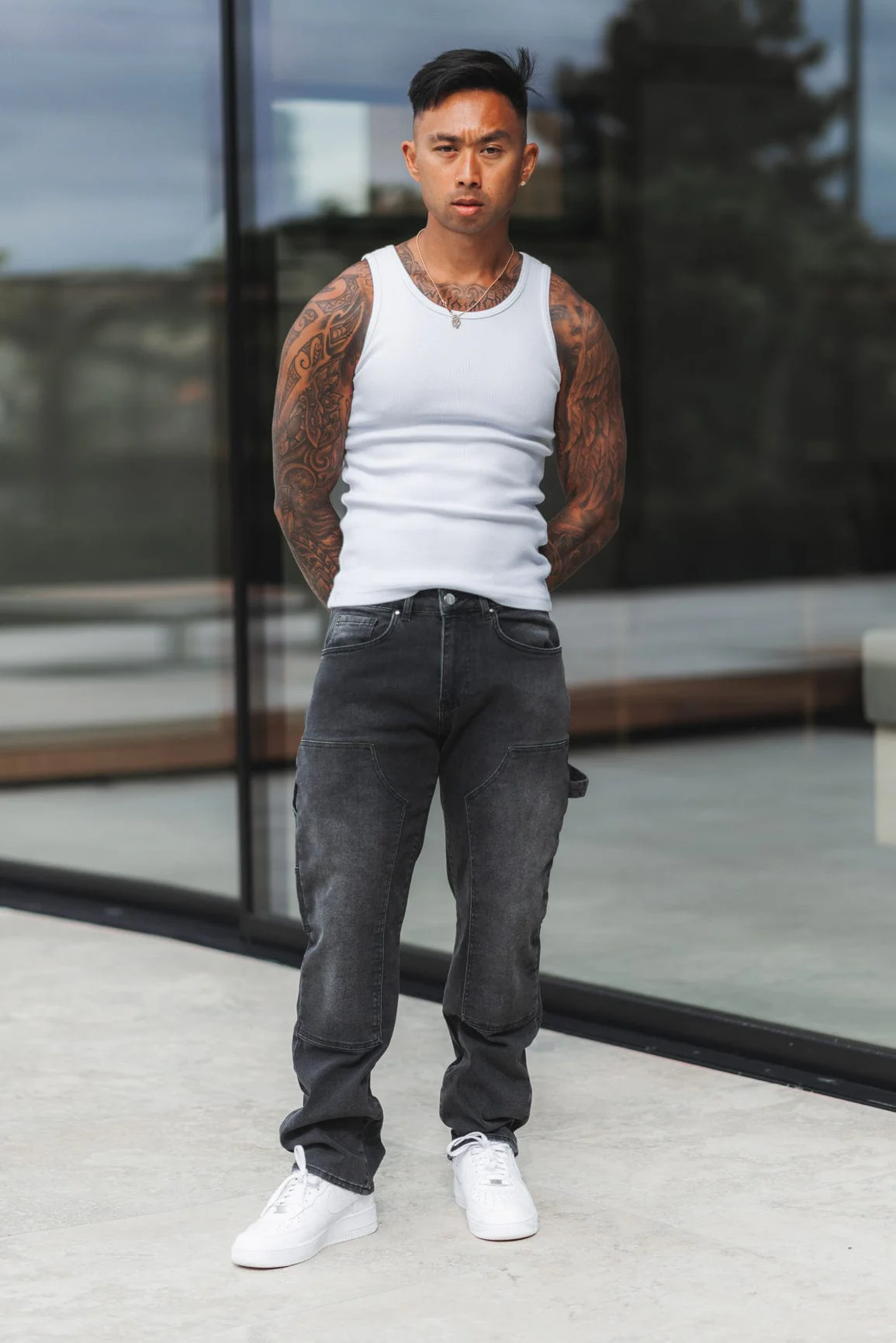 CARPENTER JEANS - WASHED GREY - Image 4