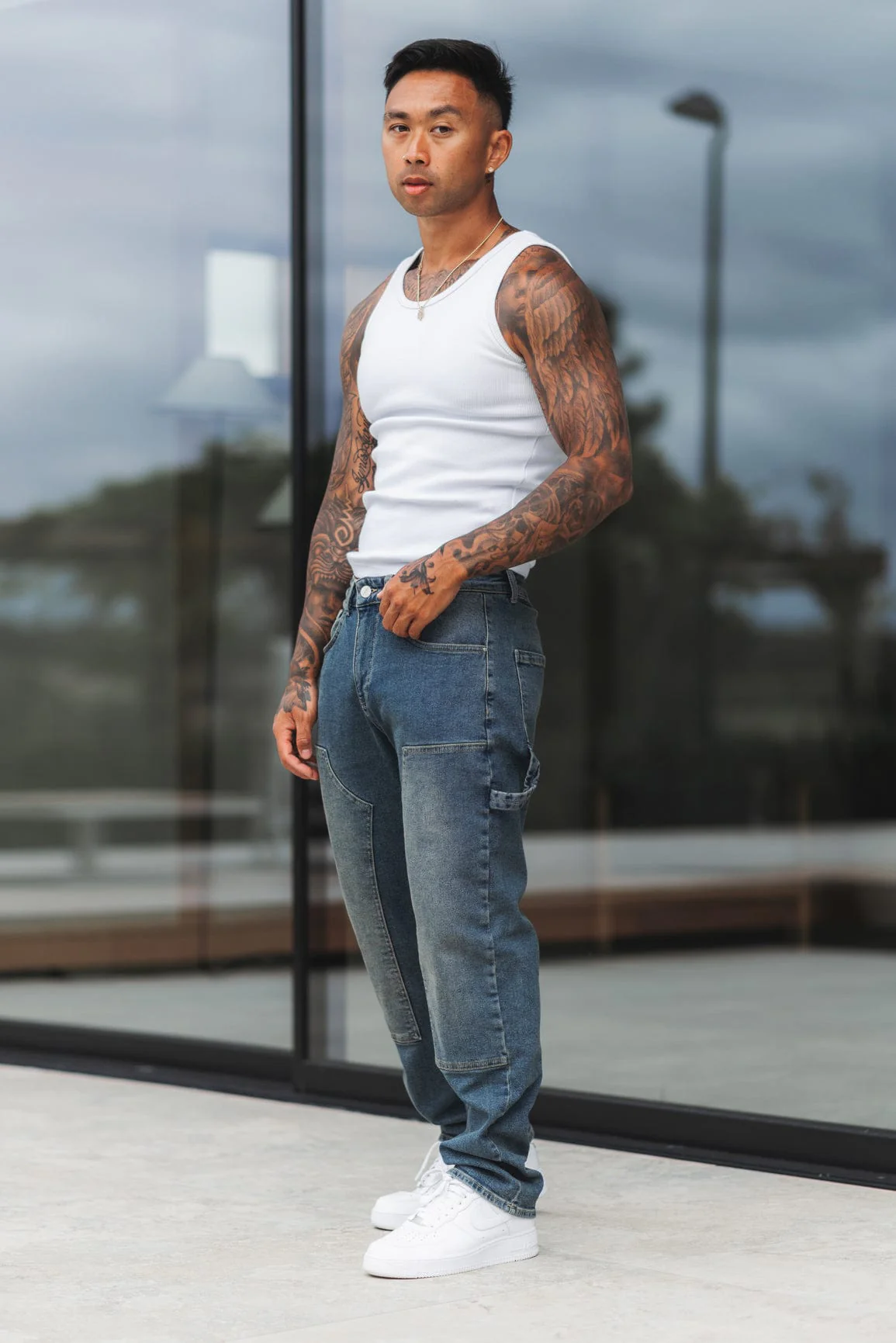 CARPENTER JEANS - WASHED STONE BLUE - Image 10