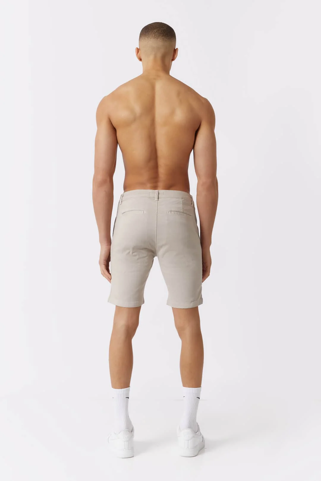 STRETCH CHINO SHORT - SAND - Image 4