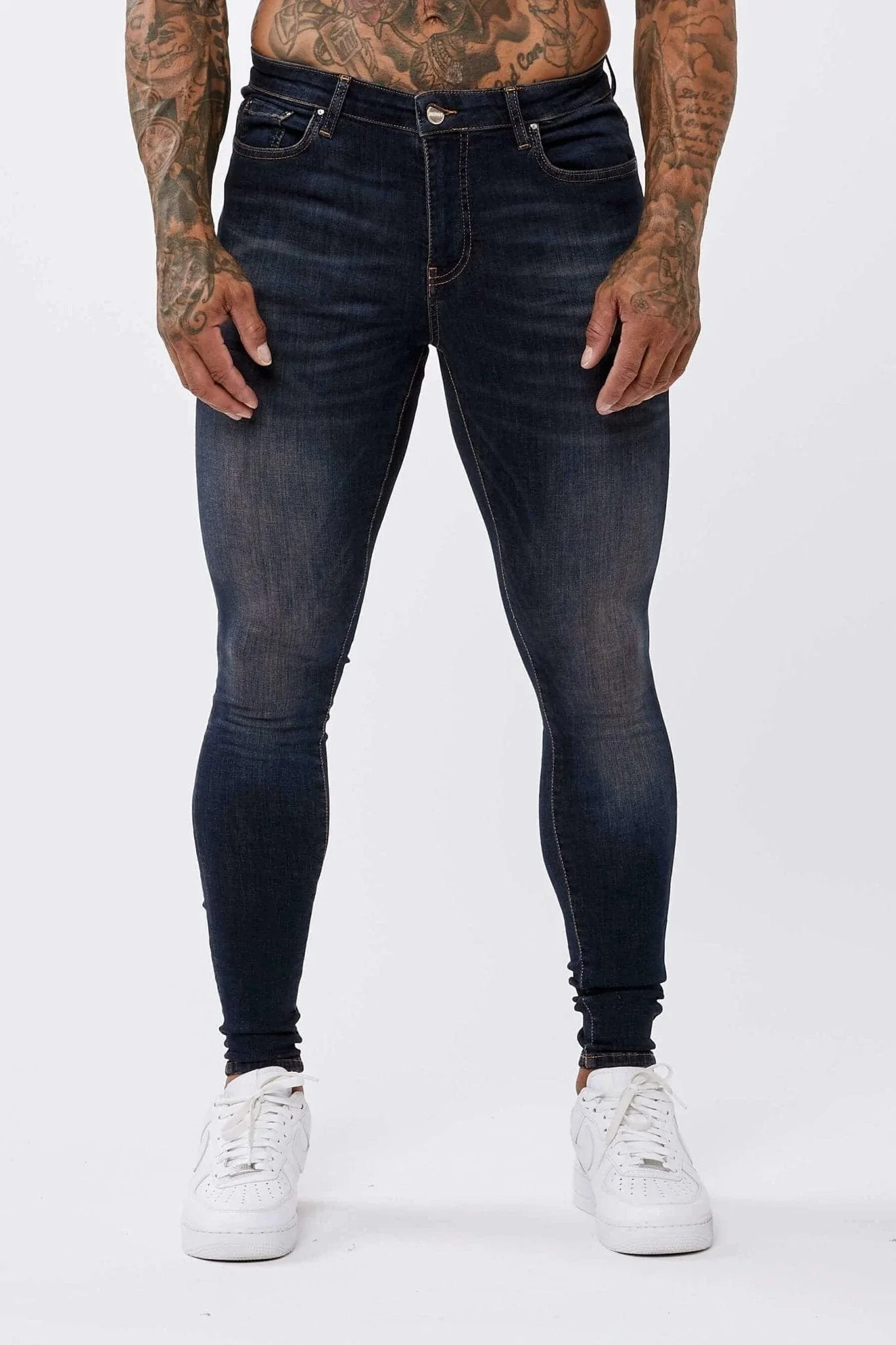 SKINNY FIT JEANS - CLASSIC INDIGO BLUE - Image 3