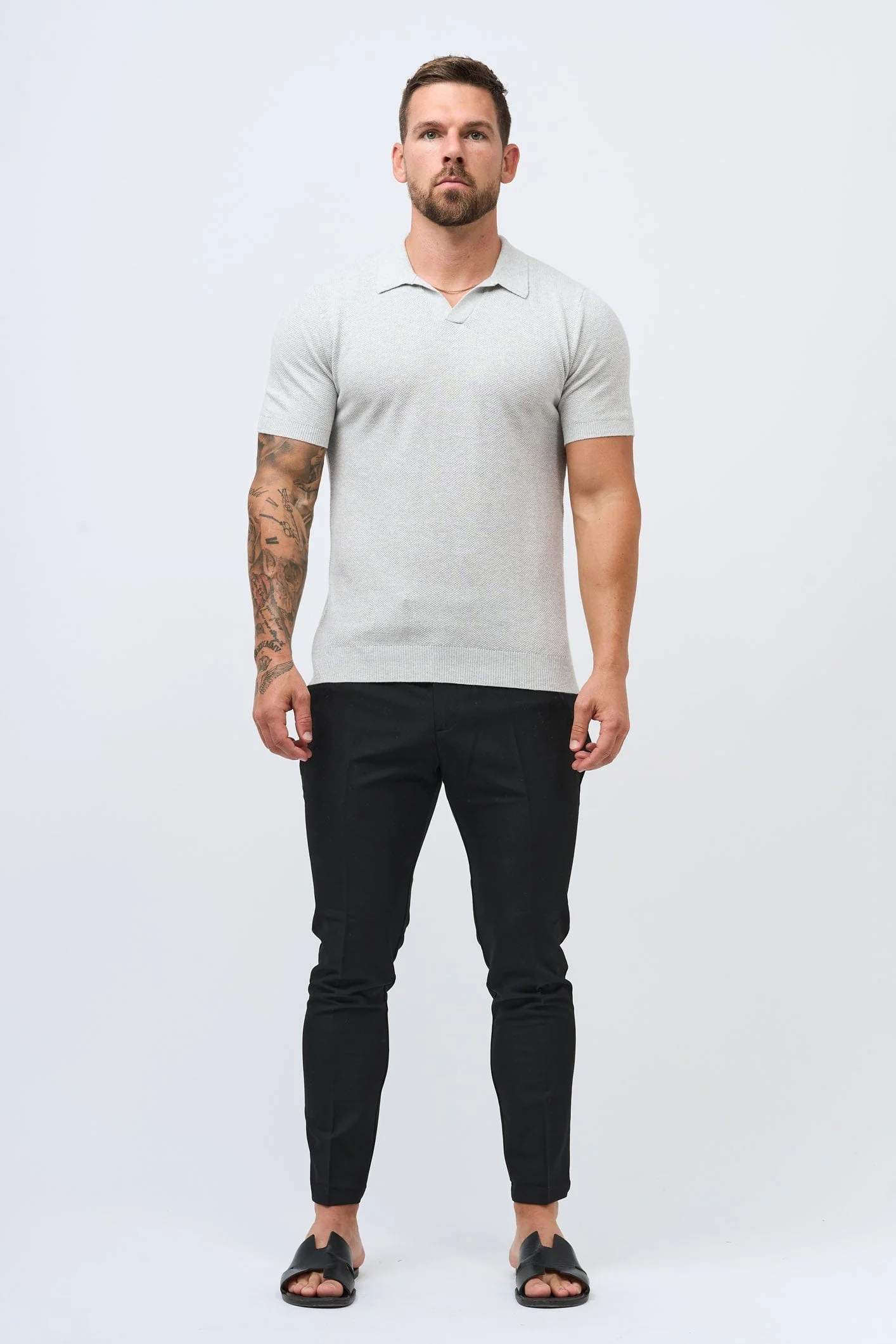 COAST POLO - GREY MARL - Image 6