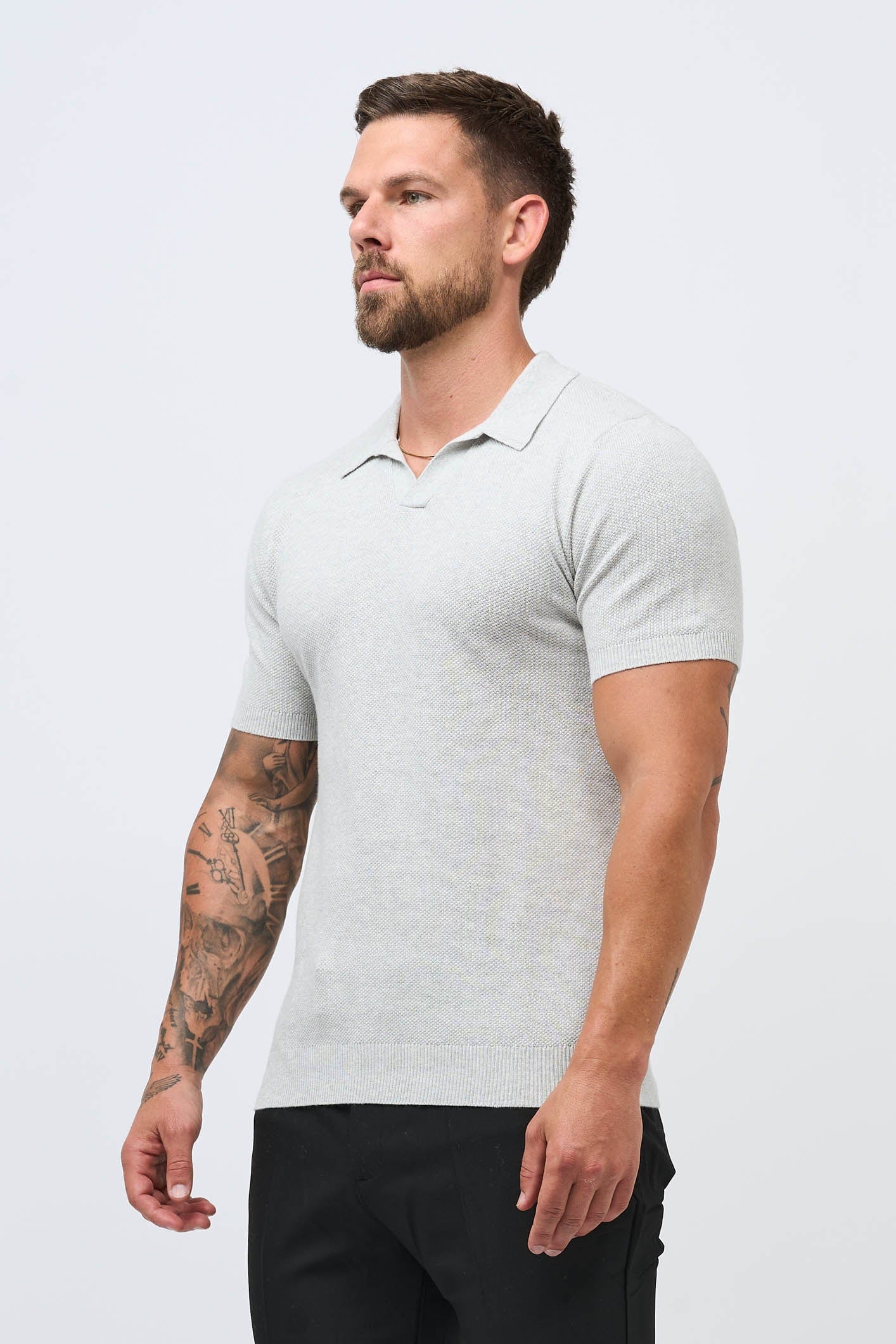 COAST POLO - GREY MARL - Image 7