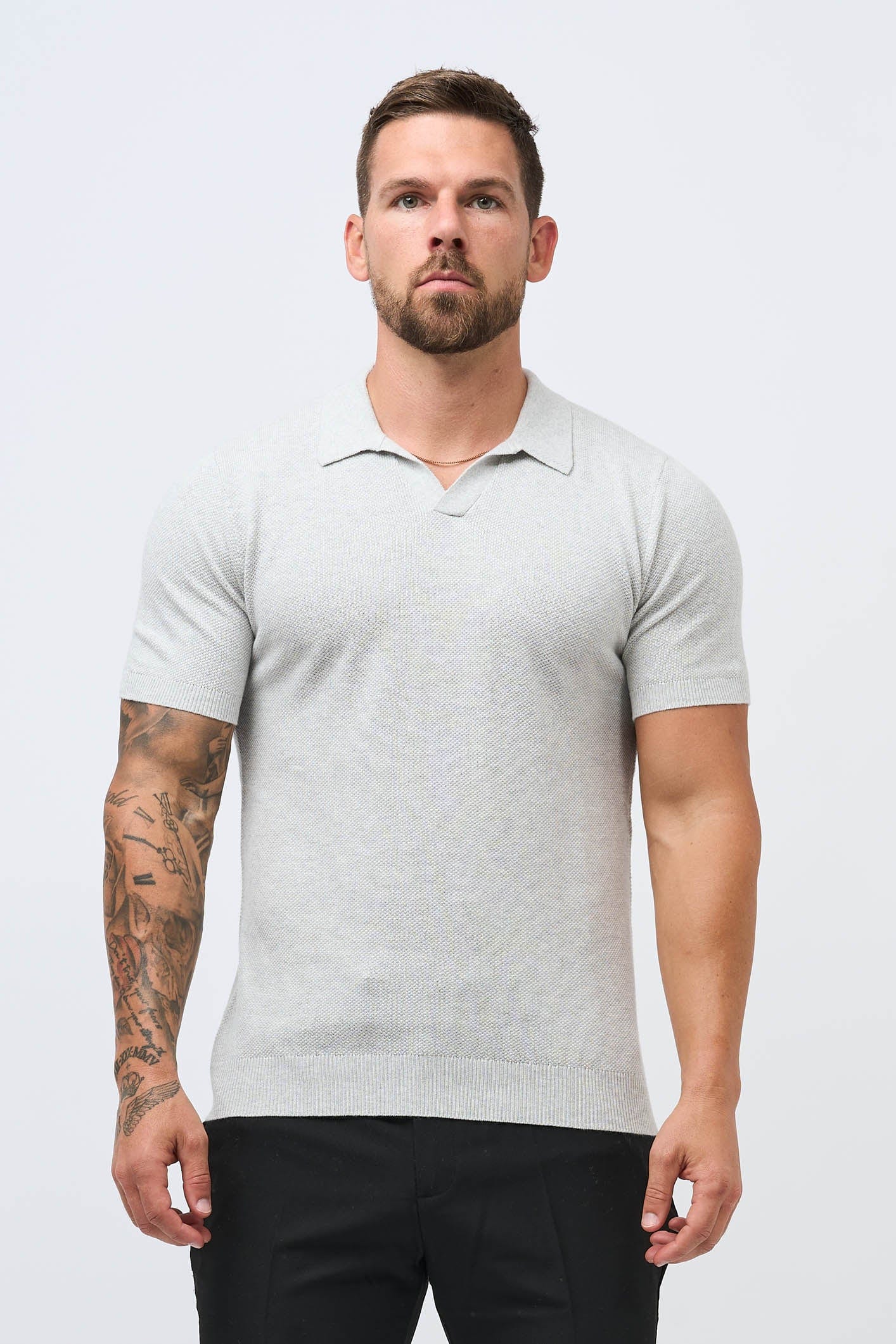 COAST POLO - GREY MARL - Image 8
