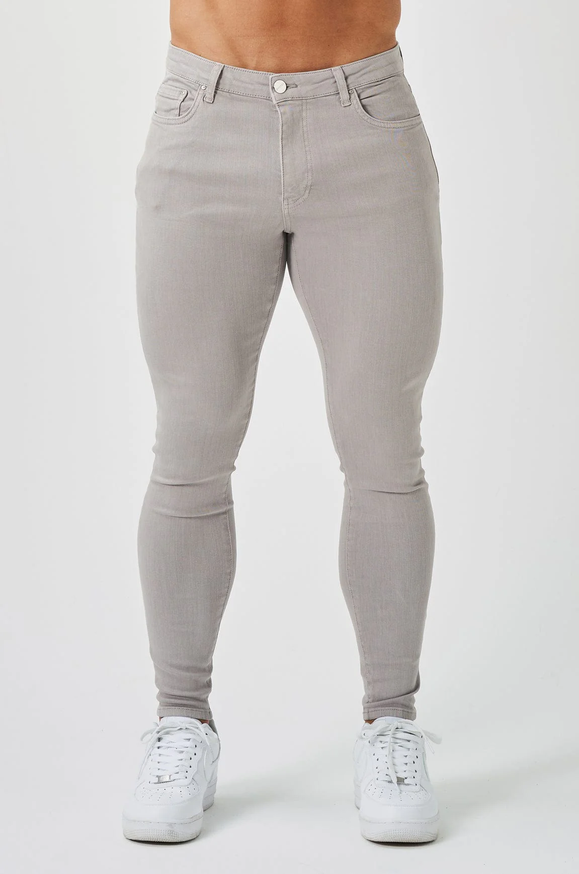SKINNY FIT JEANS - ICE GREY - Image 2