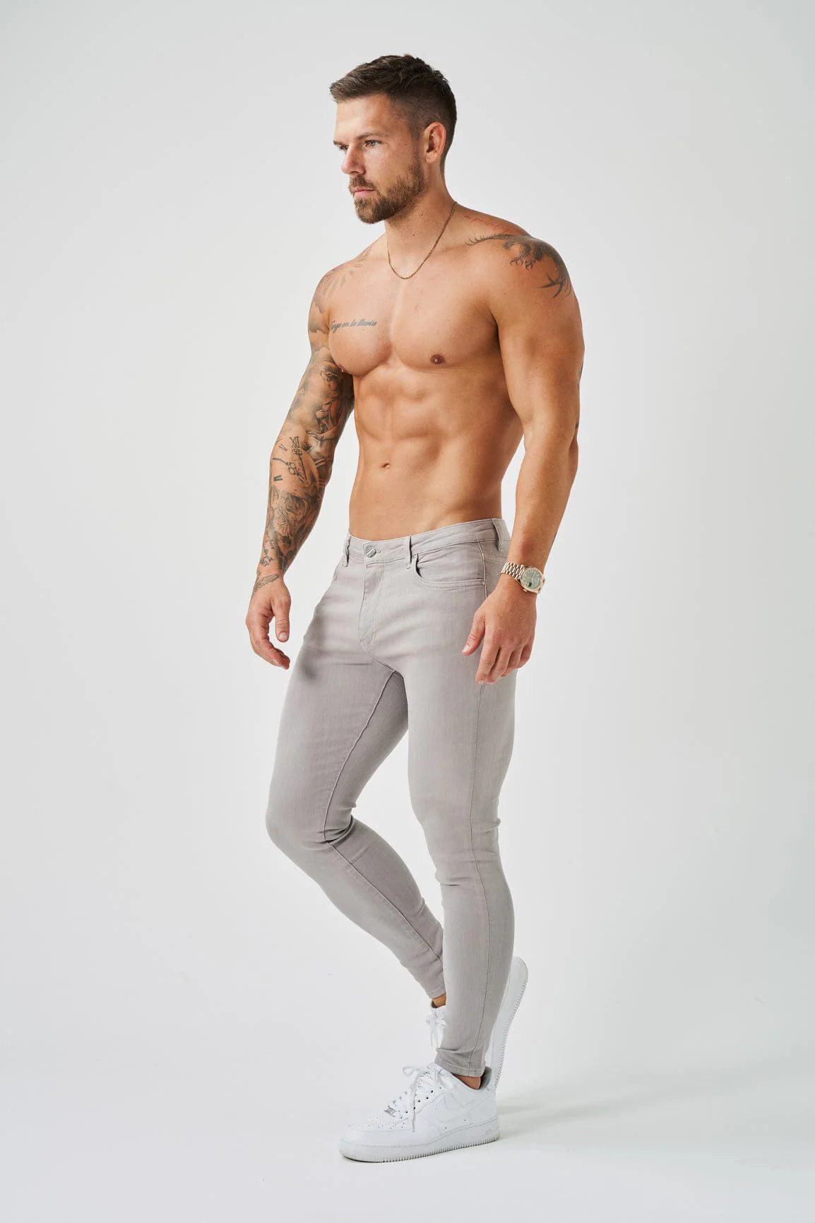 SKINNY FIT JEANS - ICE GREY - Image 5