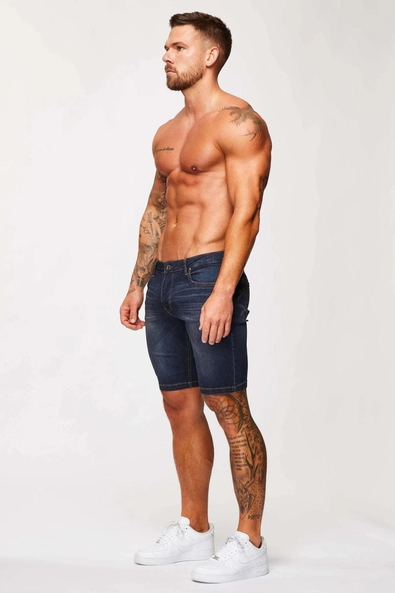 DENIM SHORT - CLASSIC INDIGO BLUE - Image 4
