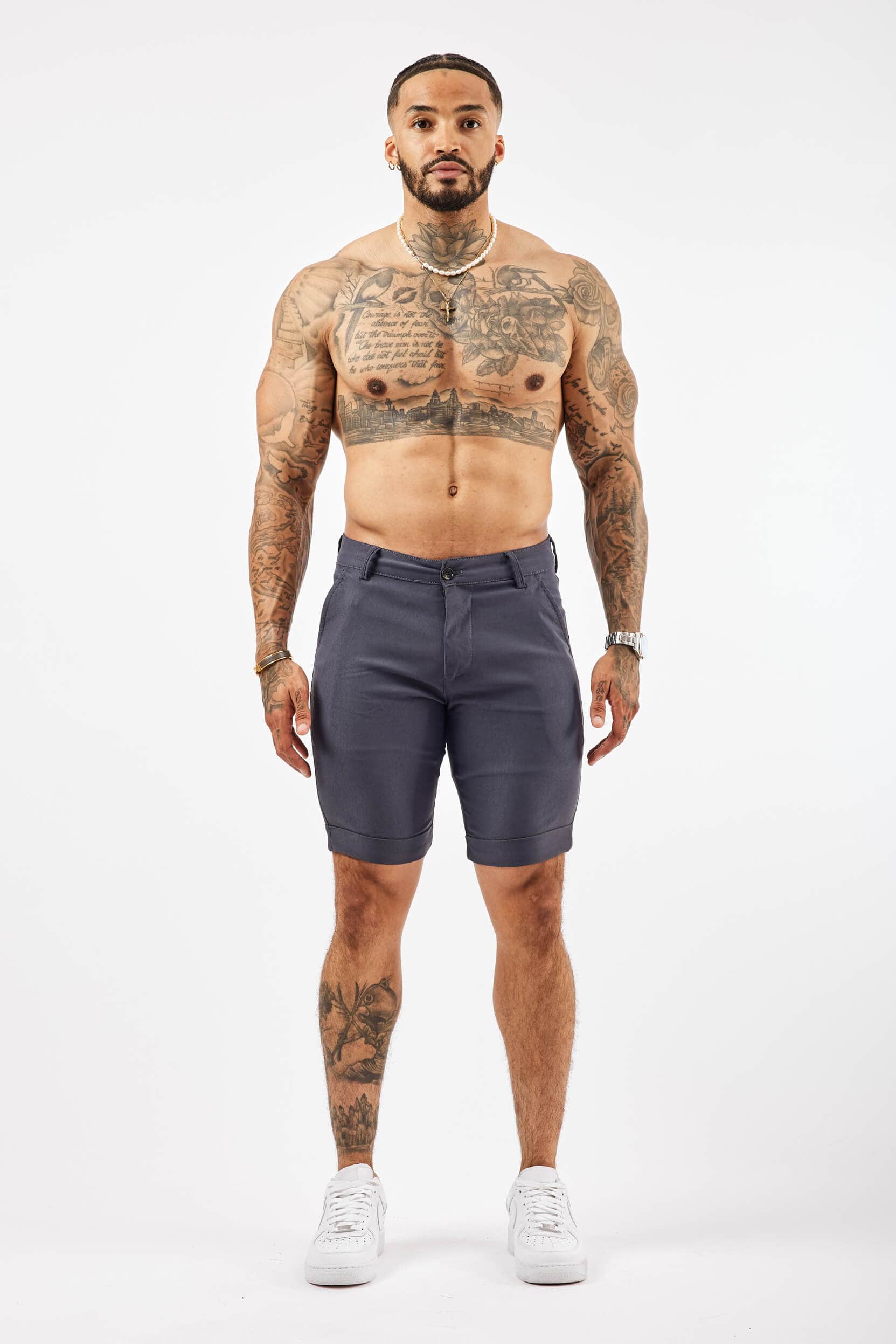 FLEX CHINO SHORT - LIGHT NAVY - Image 2