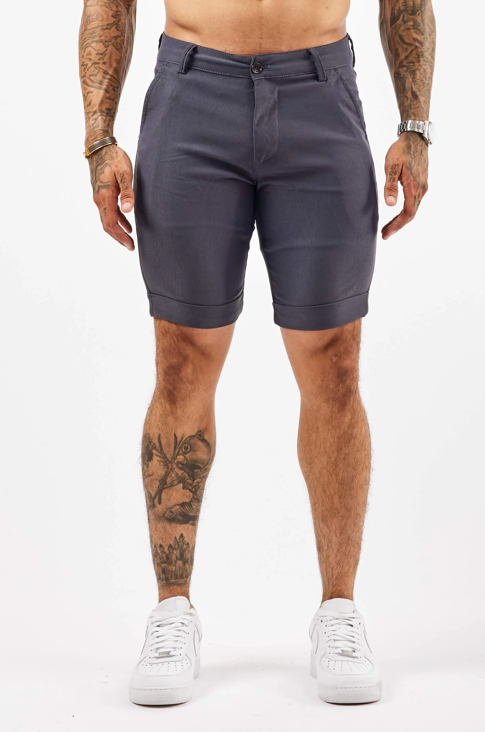 FLEX CHINO SHORT - LIGHT NAVY - Image 3
