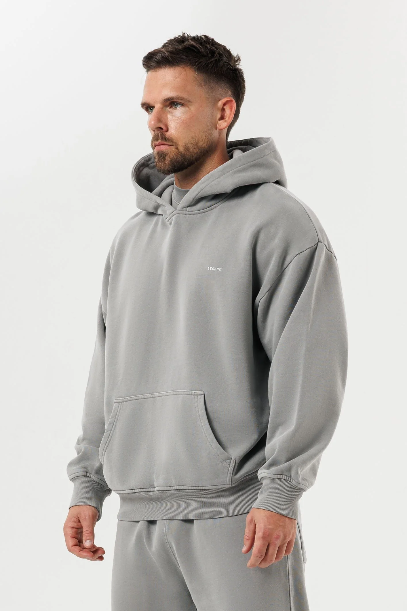 HOODIE - WASHED GREY - Image 2