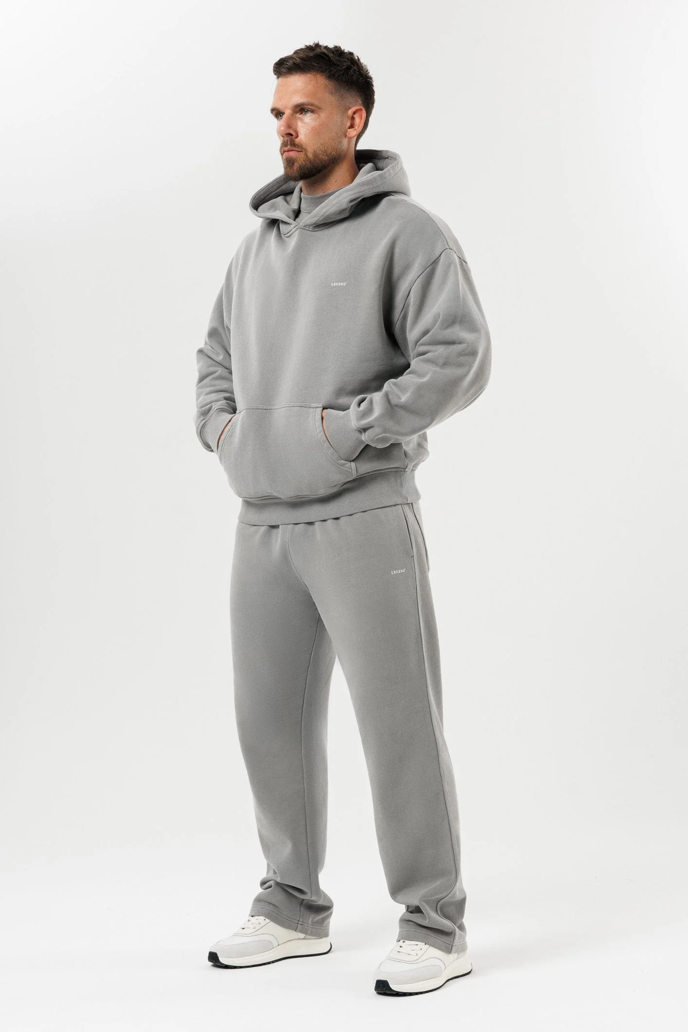 HOODIE - WASHED GREY - Image 7