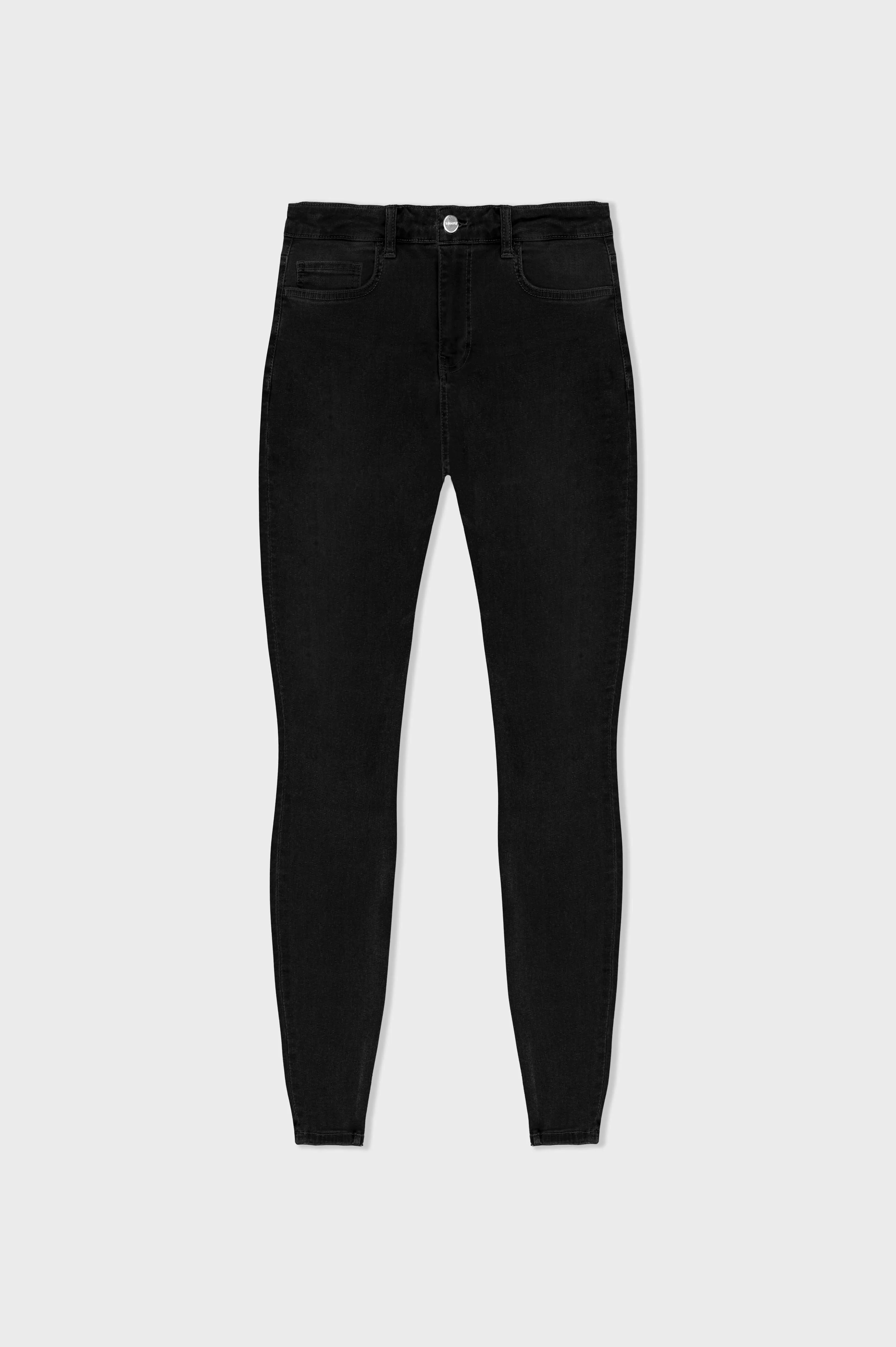 SKINNY FIT JEANS NON RIPPED - BLACK - Image 6