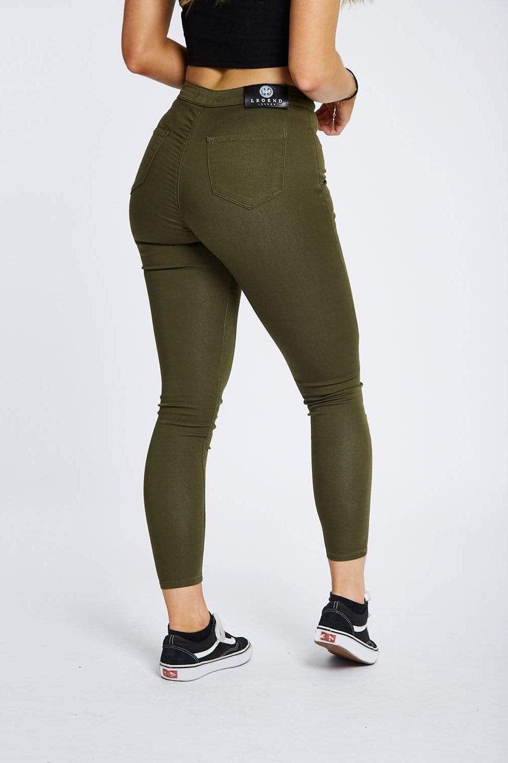KHAKI - NON RIPPED JEANS - Image 2