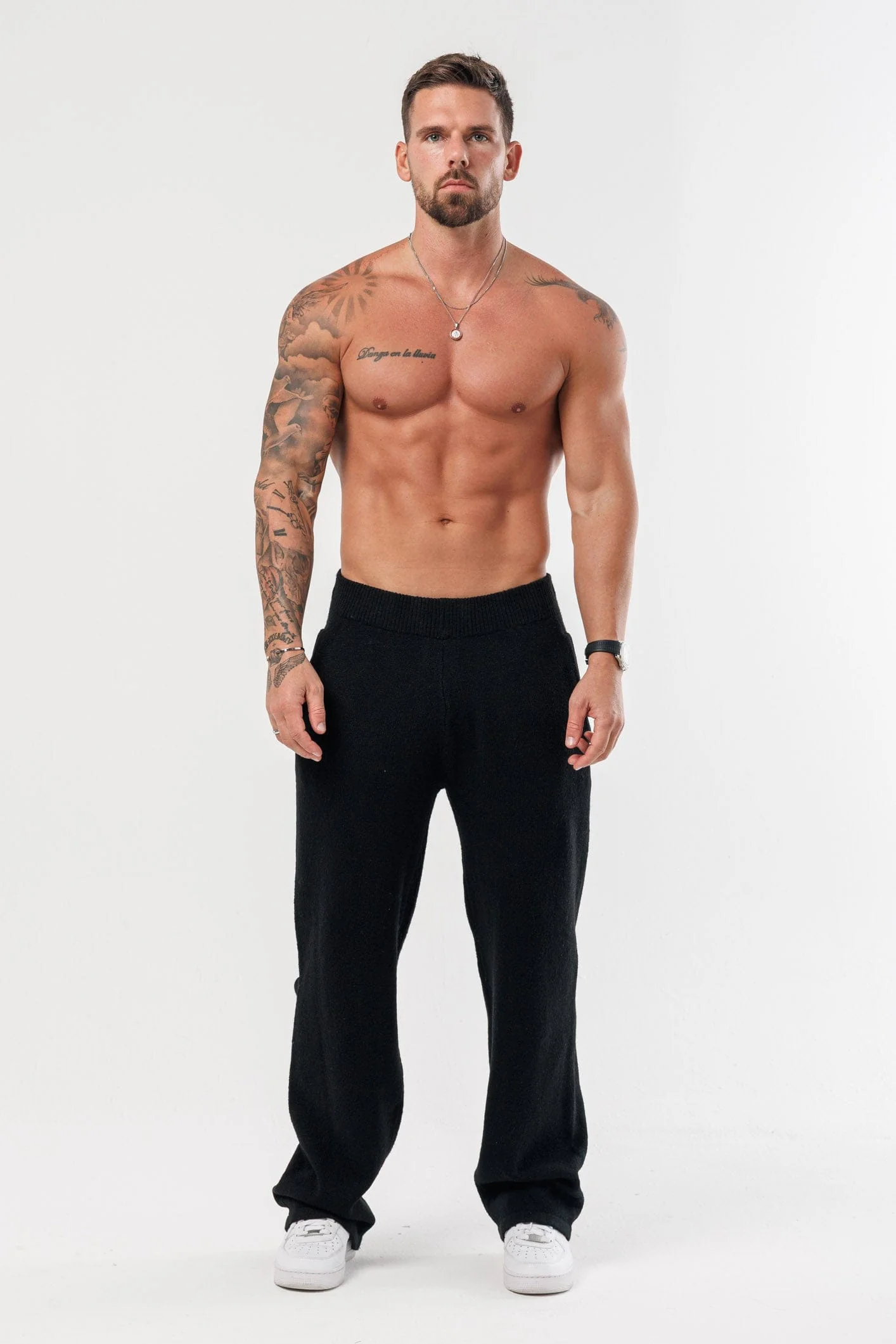 KNIT JOGGER - BLACK - Image 4