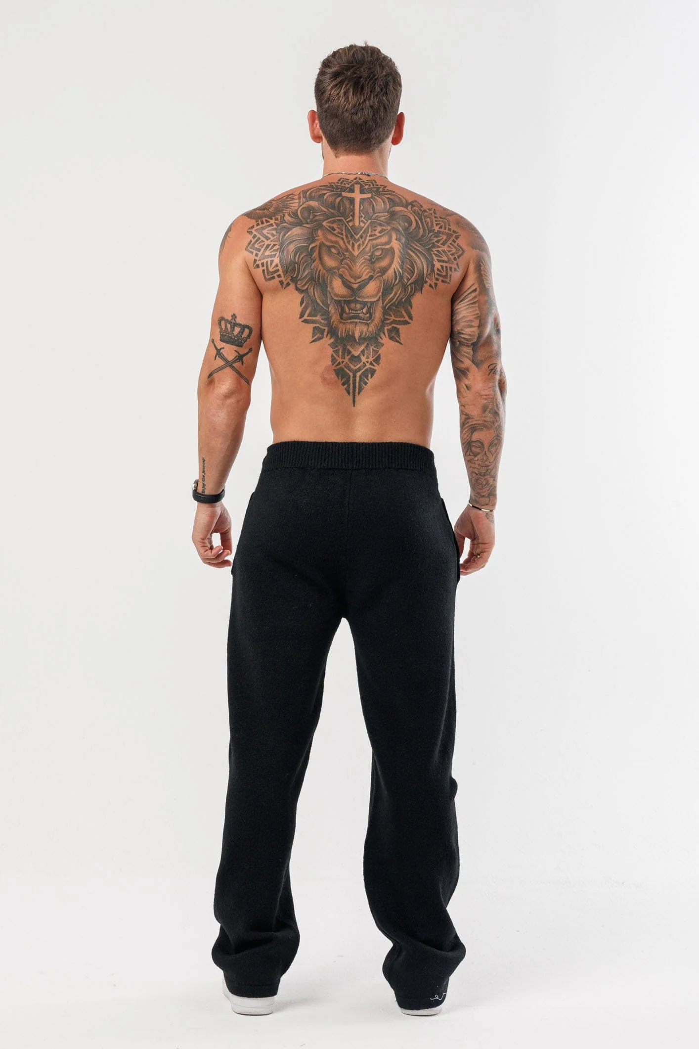 KNIT JOGGER - BLACK - Image 7