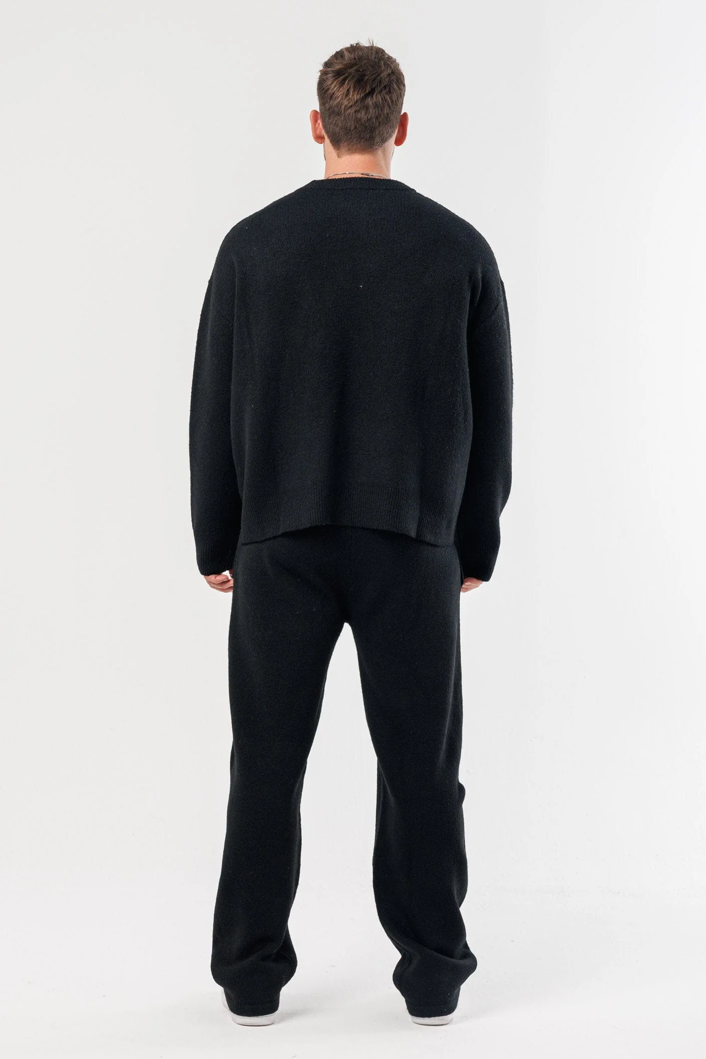 KNIT SWEATER - BLACK - Image 9