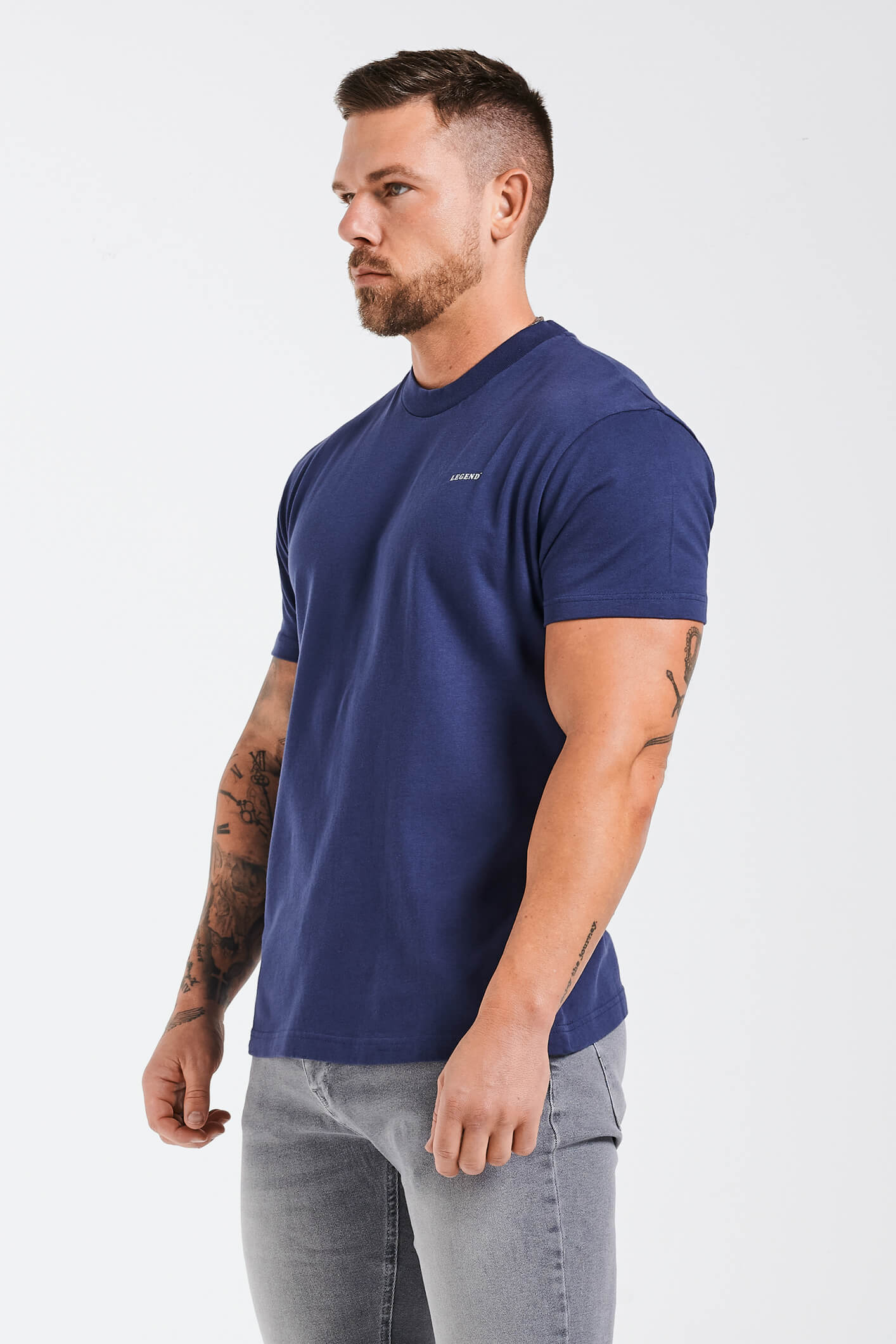 PREMIUM BASICS T-SHIRT - DARK NAVY - Image 4