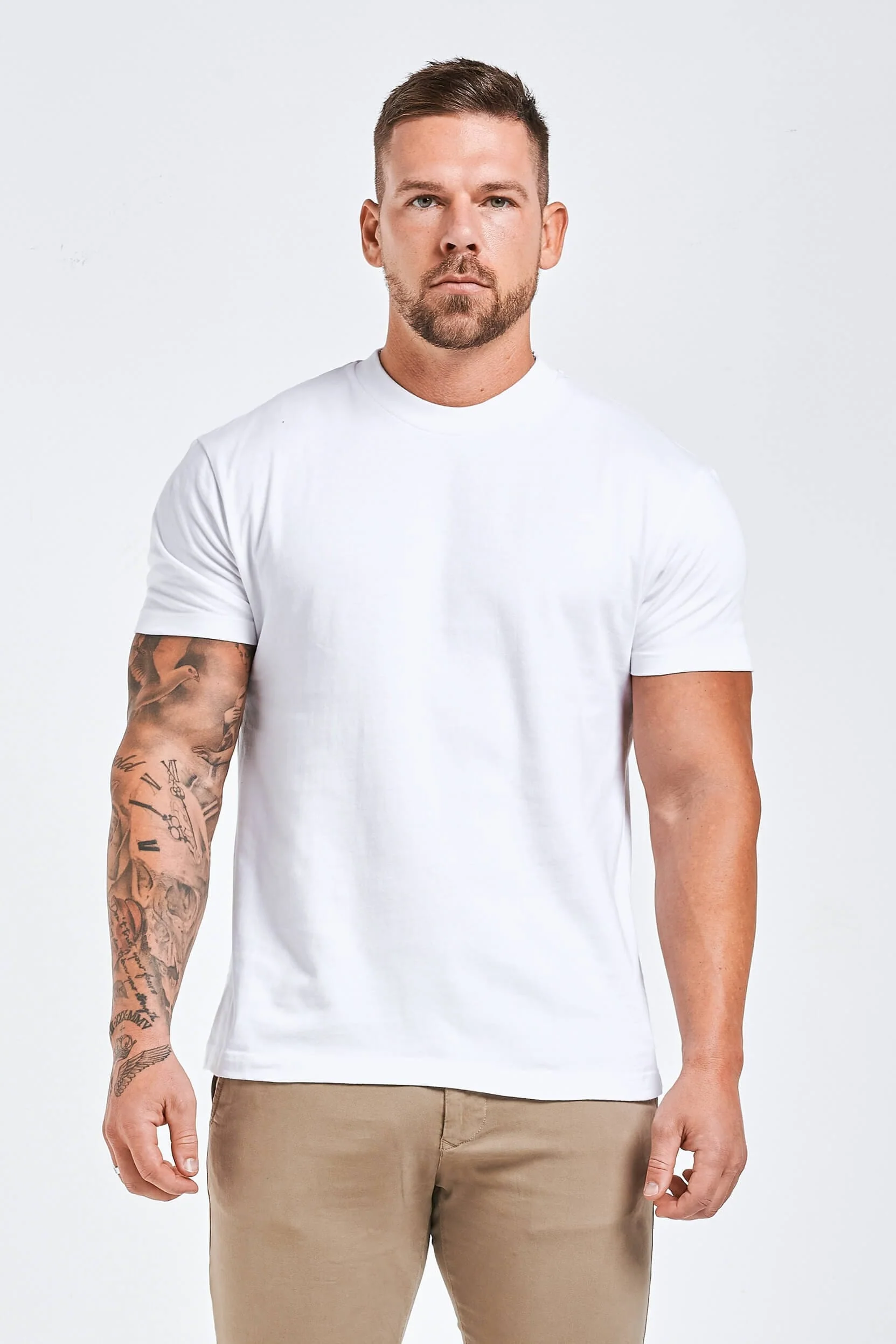 PREMIUM BASICS T-SHIRT - WHITE - Image 5