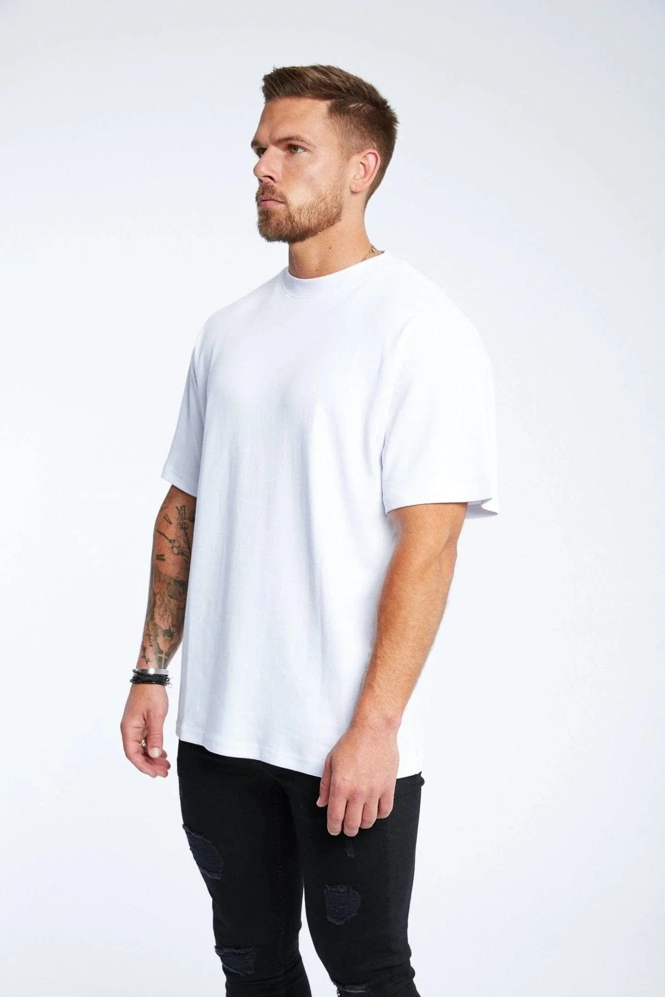 LEGEND* BASICS OVERSIZED T-SHIRT - WHITE - Image 4