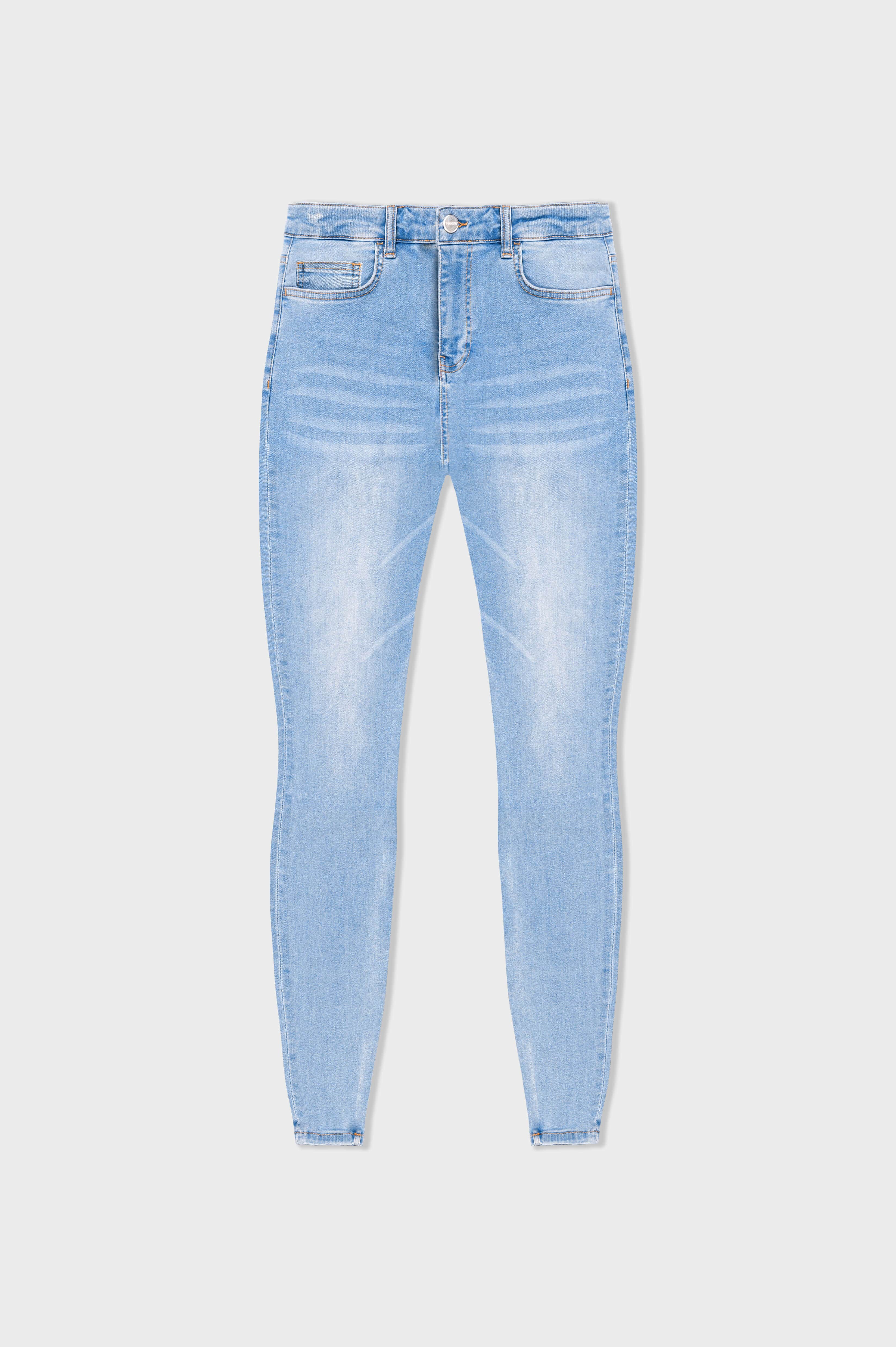 SKINNY FIT JEANS NON RIPPED - LIGHT BLUE - Image 5