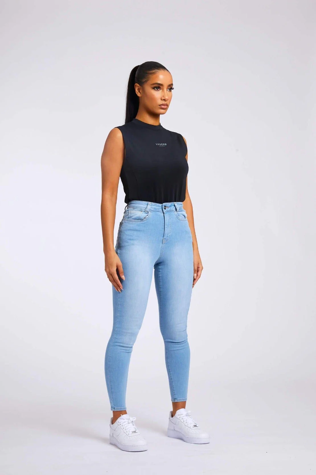 SKINNY JEANS - LIGHT BLUE - Image 3