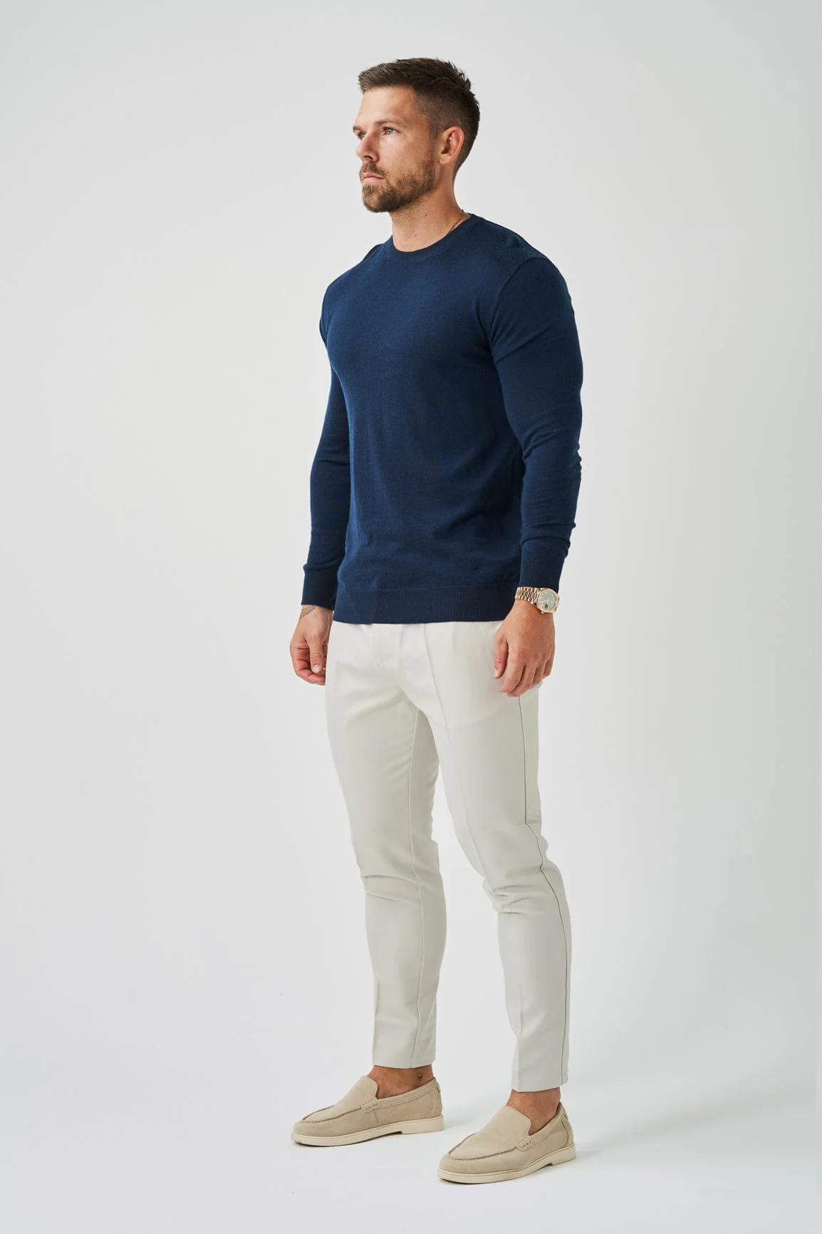 LONG SLEEVE KNIT - NAVY - Image 4