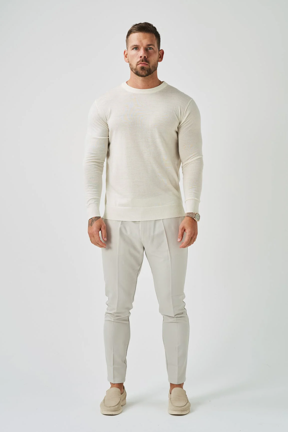 LONG SLEEVE KNIT - OFF WHITE - Image 2