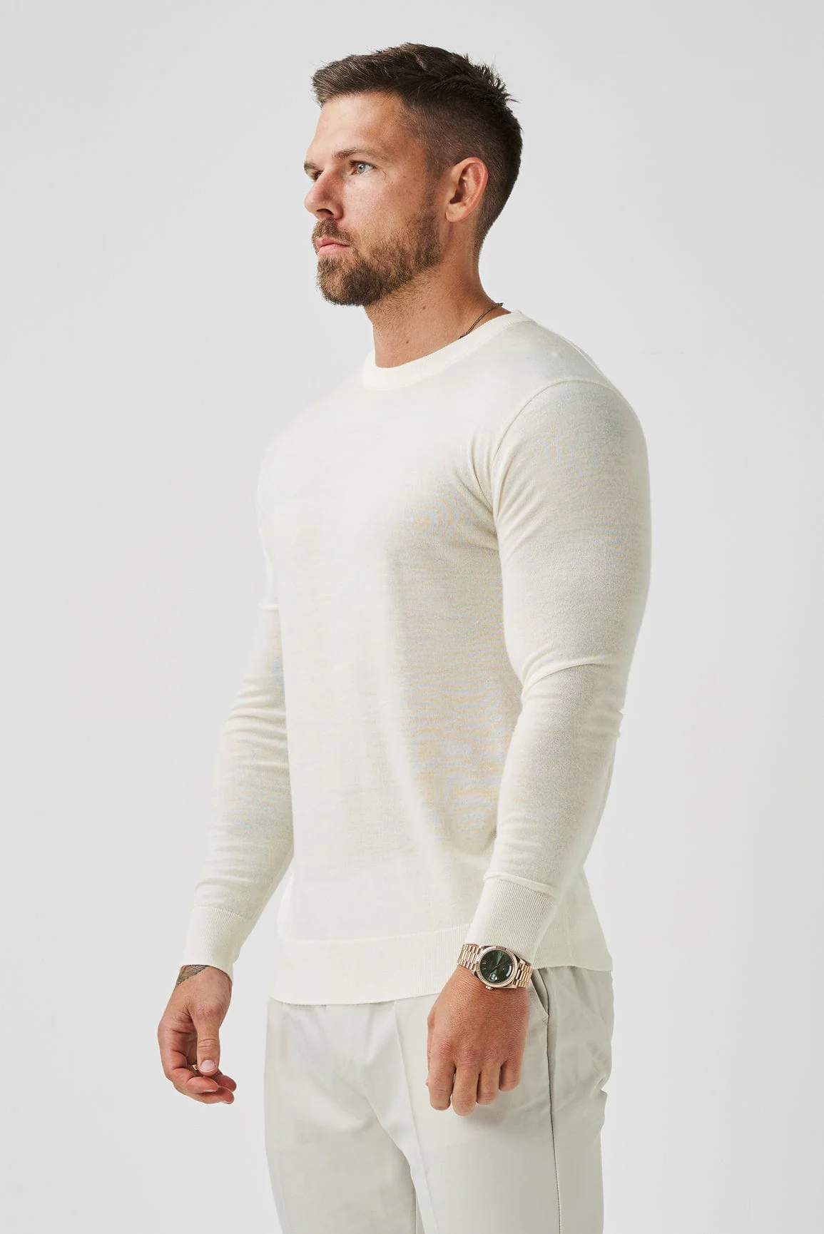 LONG SLEEVE KNIT - OFF WHITE - Image 5