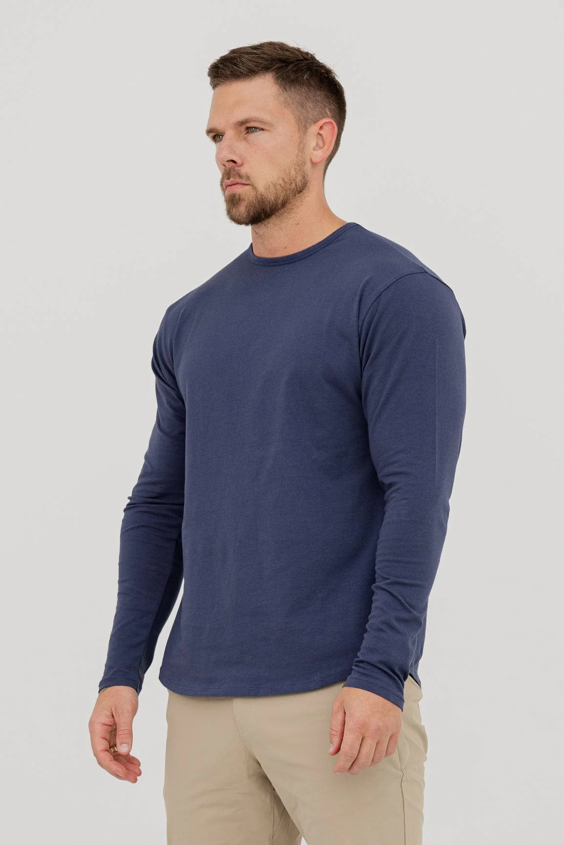 LONG SLEEVE BASICS - INDIGO NAVY - Image 3