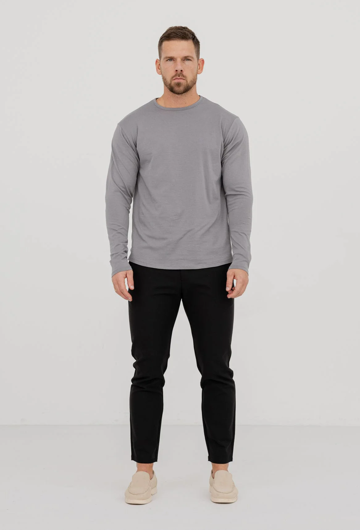 LONG SLEEVE BASICS - SLATE GREY - Image 2