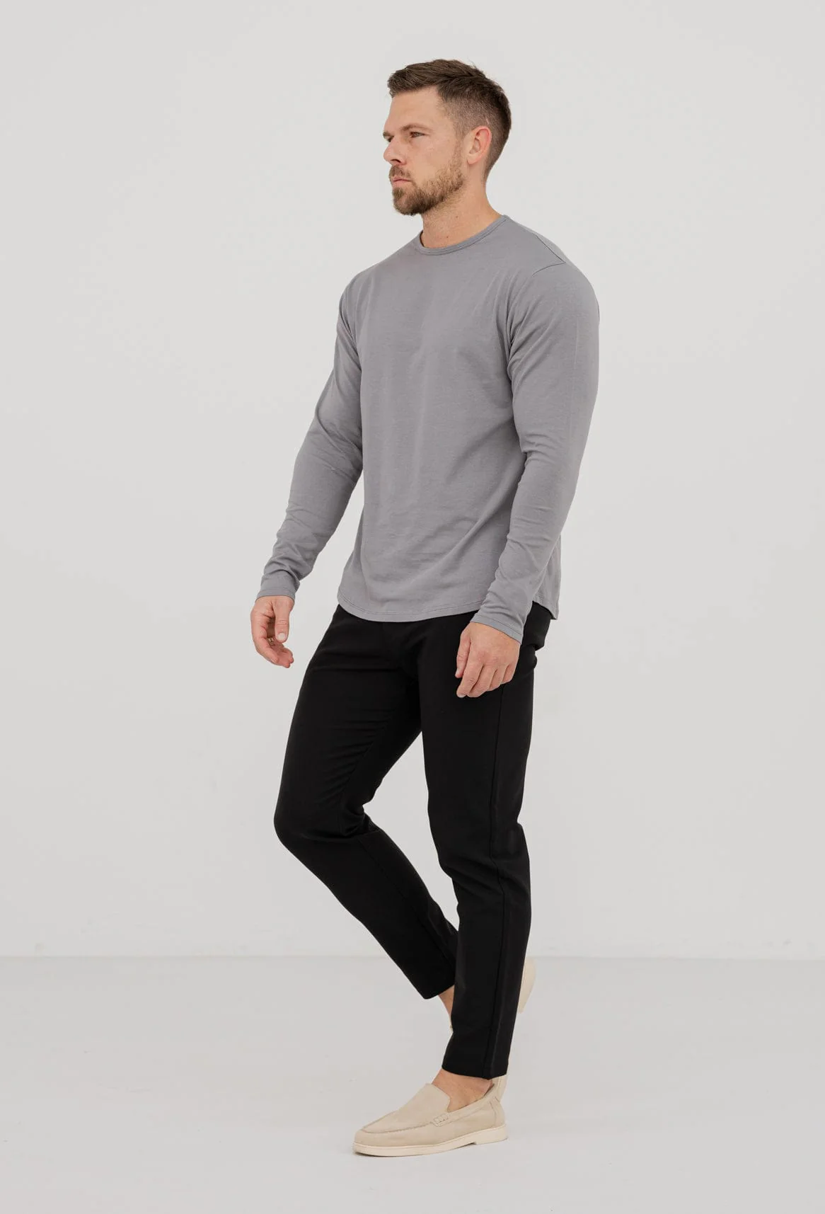 LONG SLEEVE BASICS - SLATE GREY - Image 6