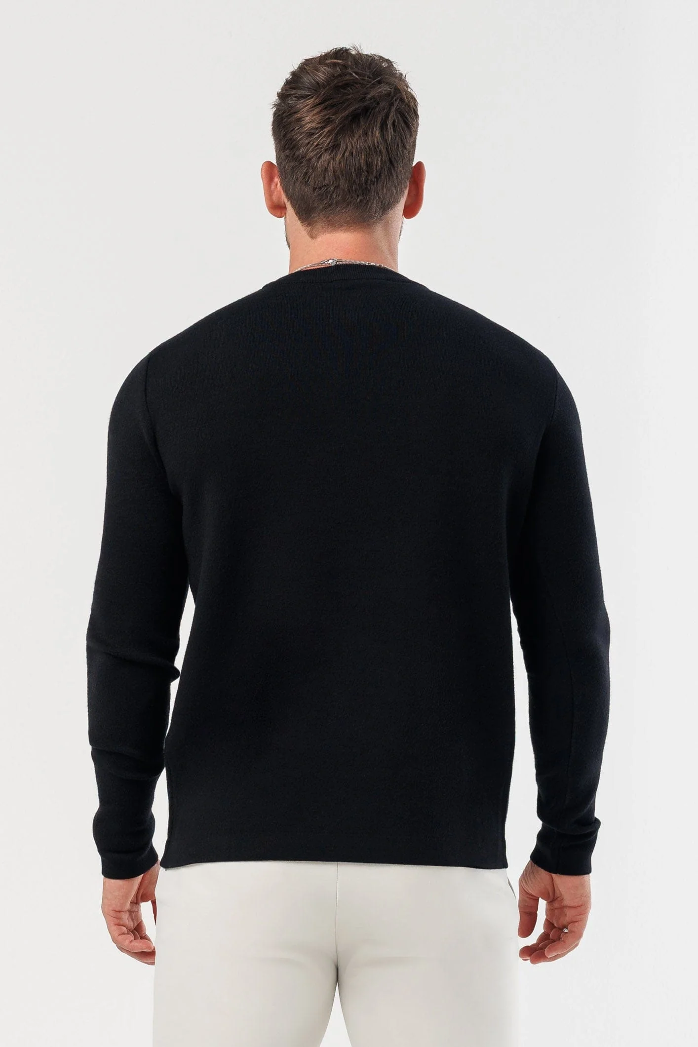 LUXE KNIT SWEATER - BLACK - Image 5