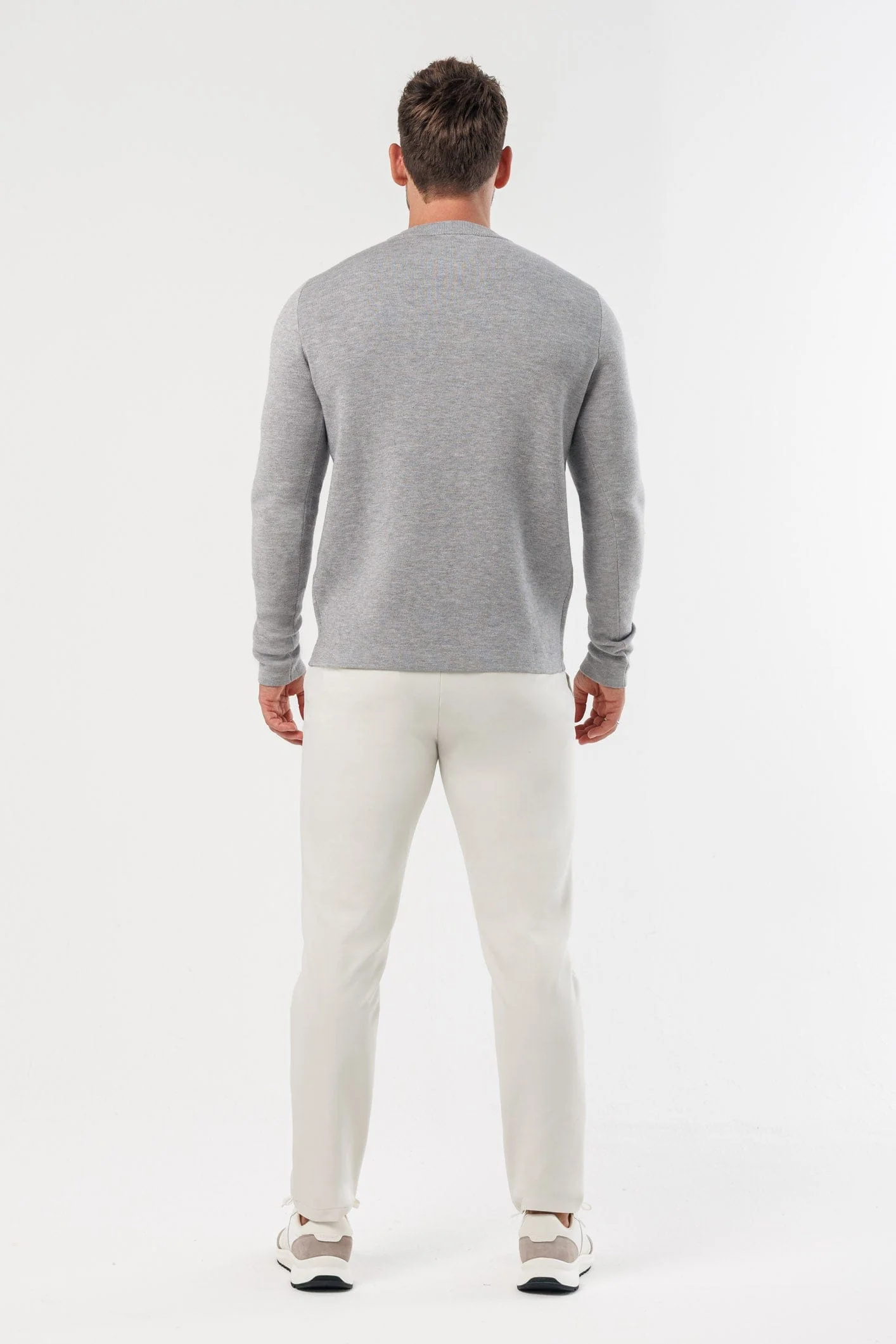 LUXE KNIT SWEATER - GREY - Image 9
