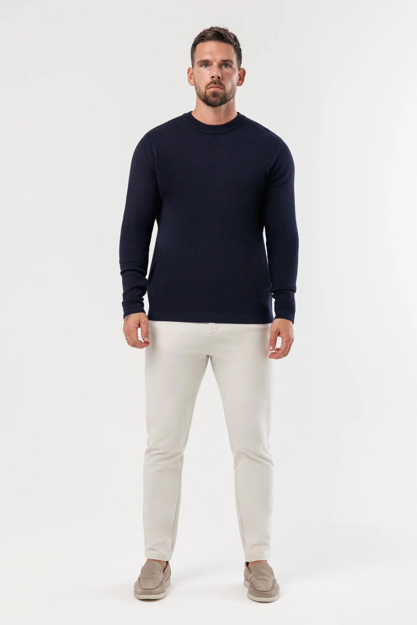 LUXE KNIT SWEATER - NAVY - Image 5