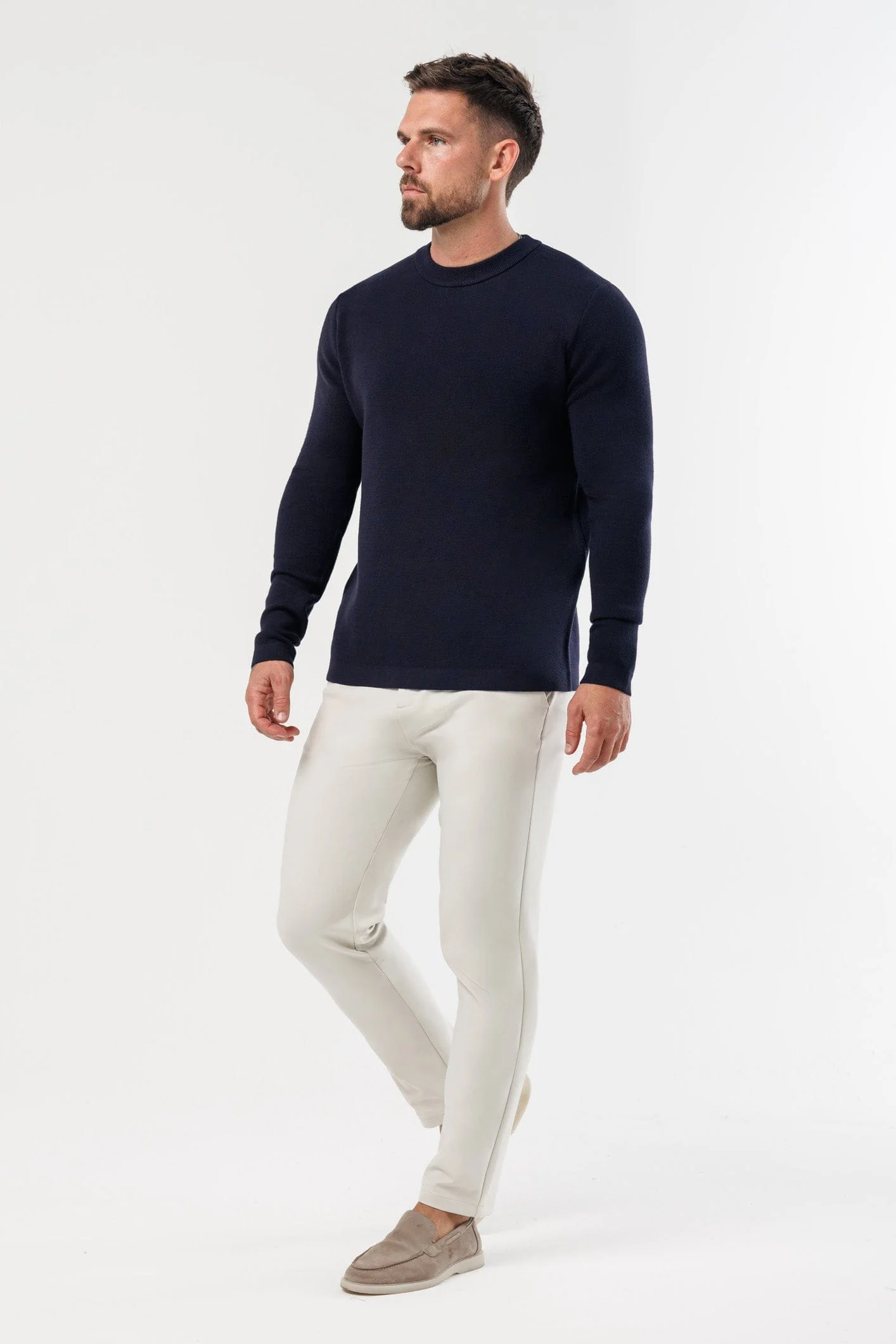 LUXE KNIT SWEATER - NAVY - Image 7