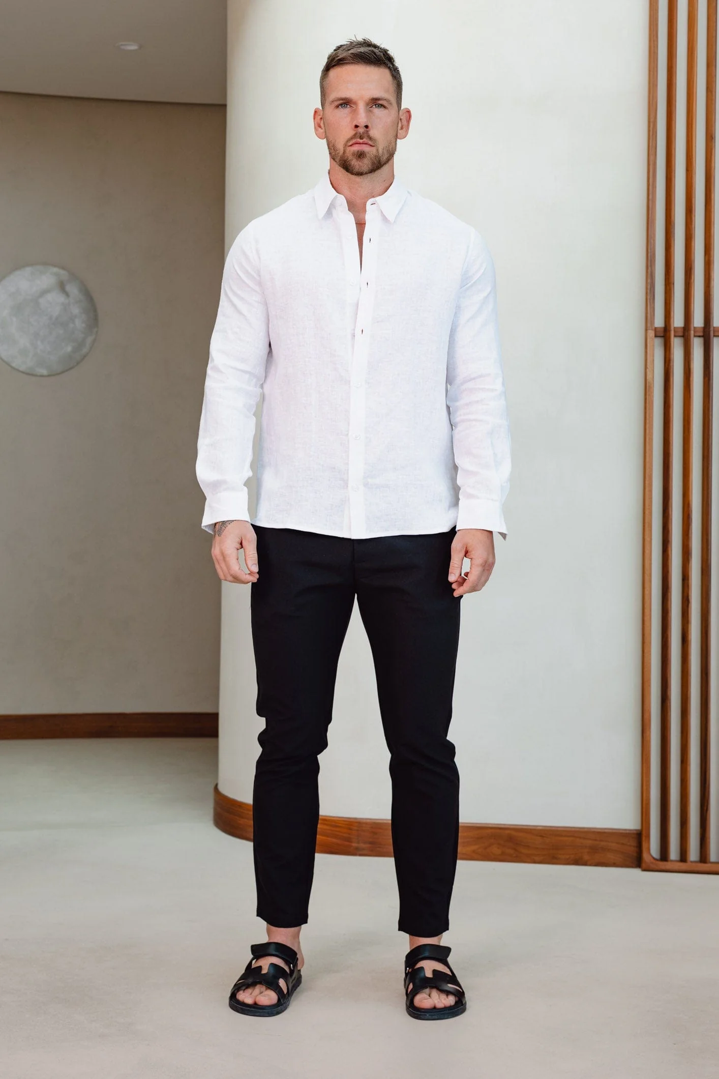LUXE LINEN SHIRT - WHITE - Image 2