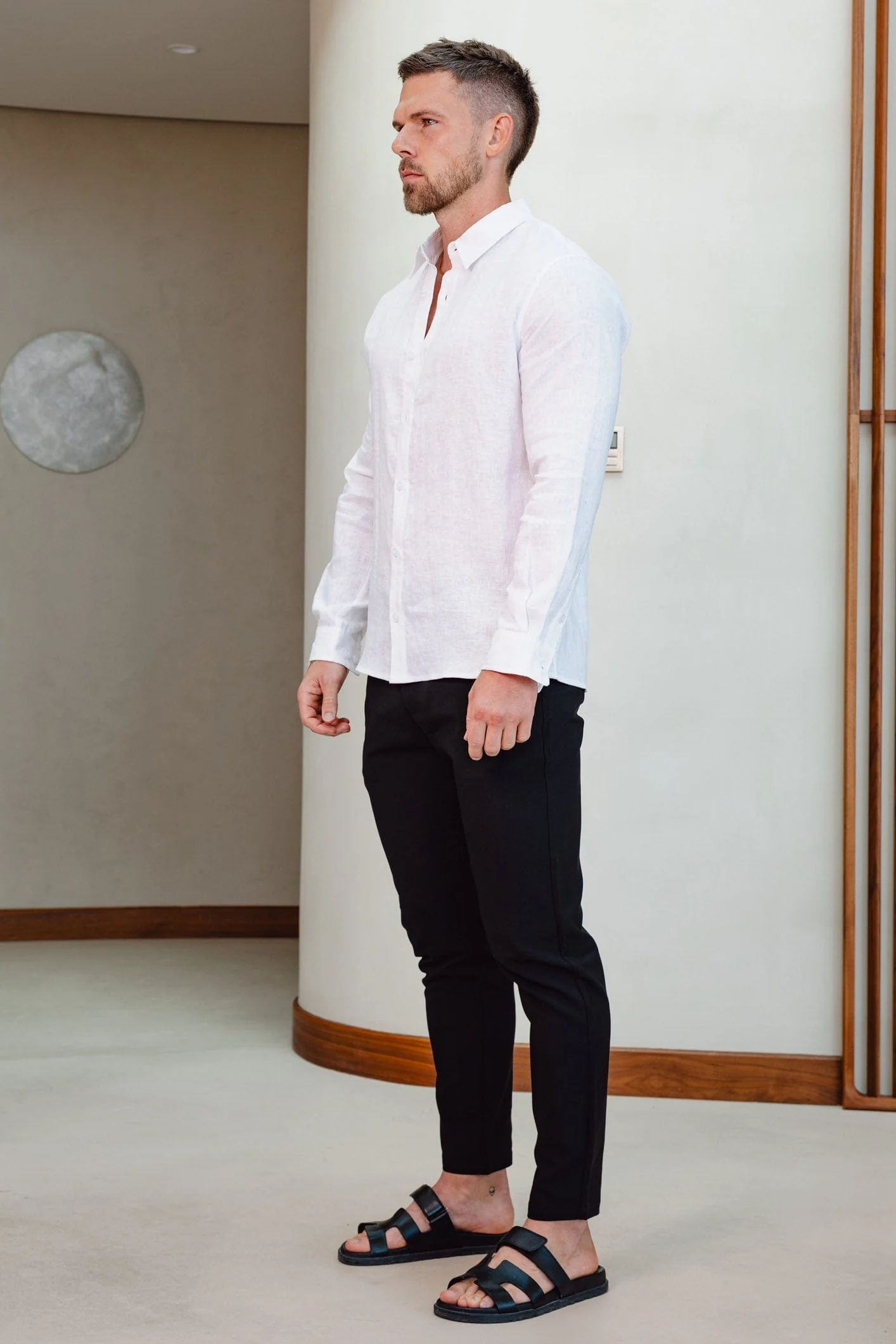LUXE LINEN SHIRT - WHITE - Image 4