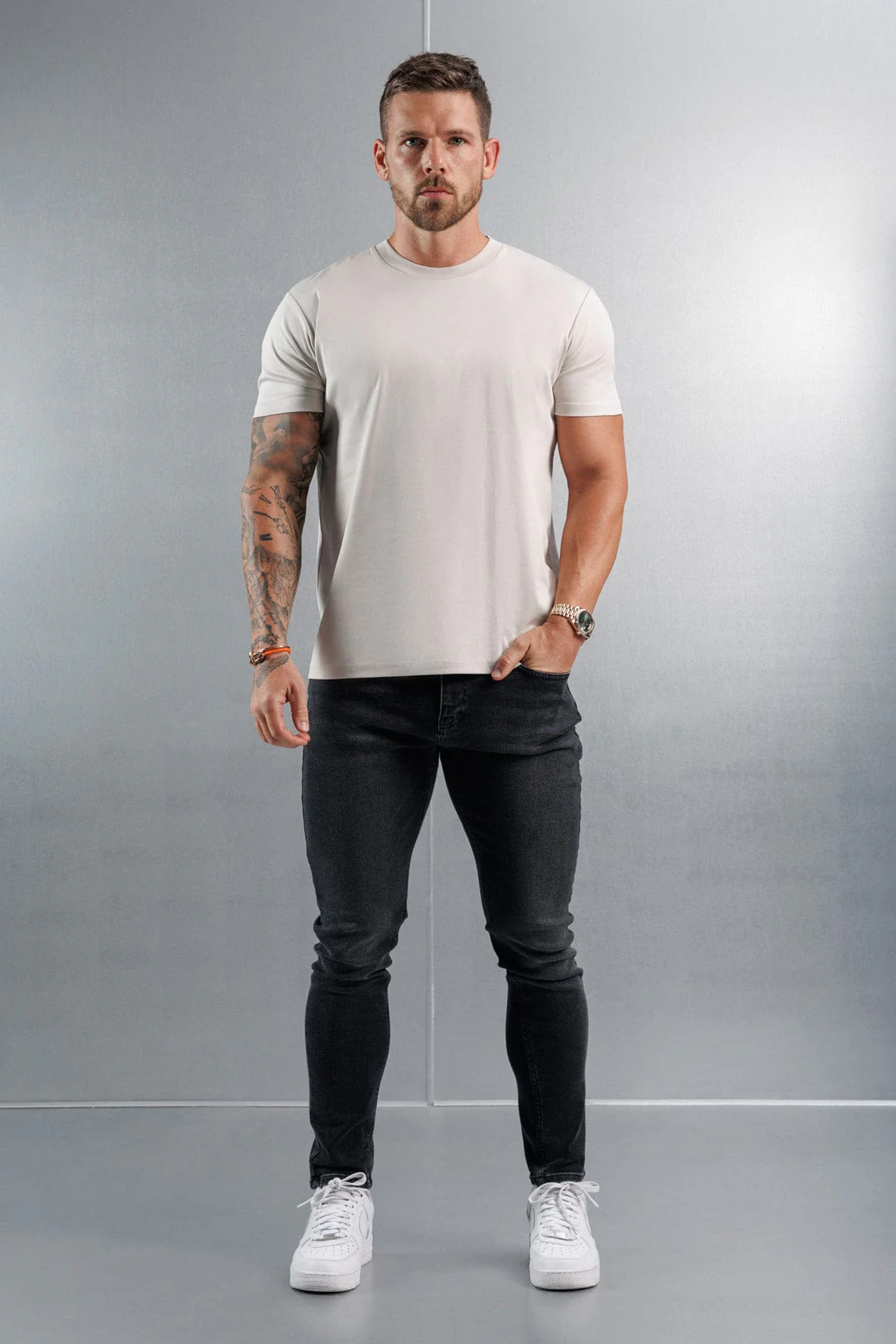 MERCERISED T-SHIRT - CREME - Image 2