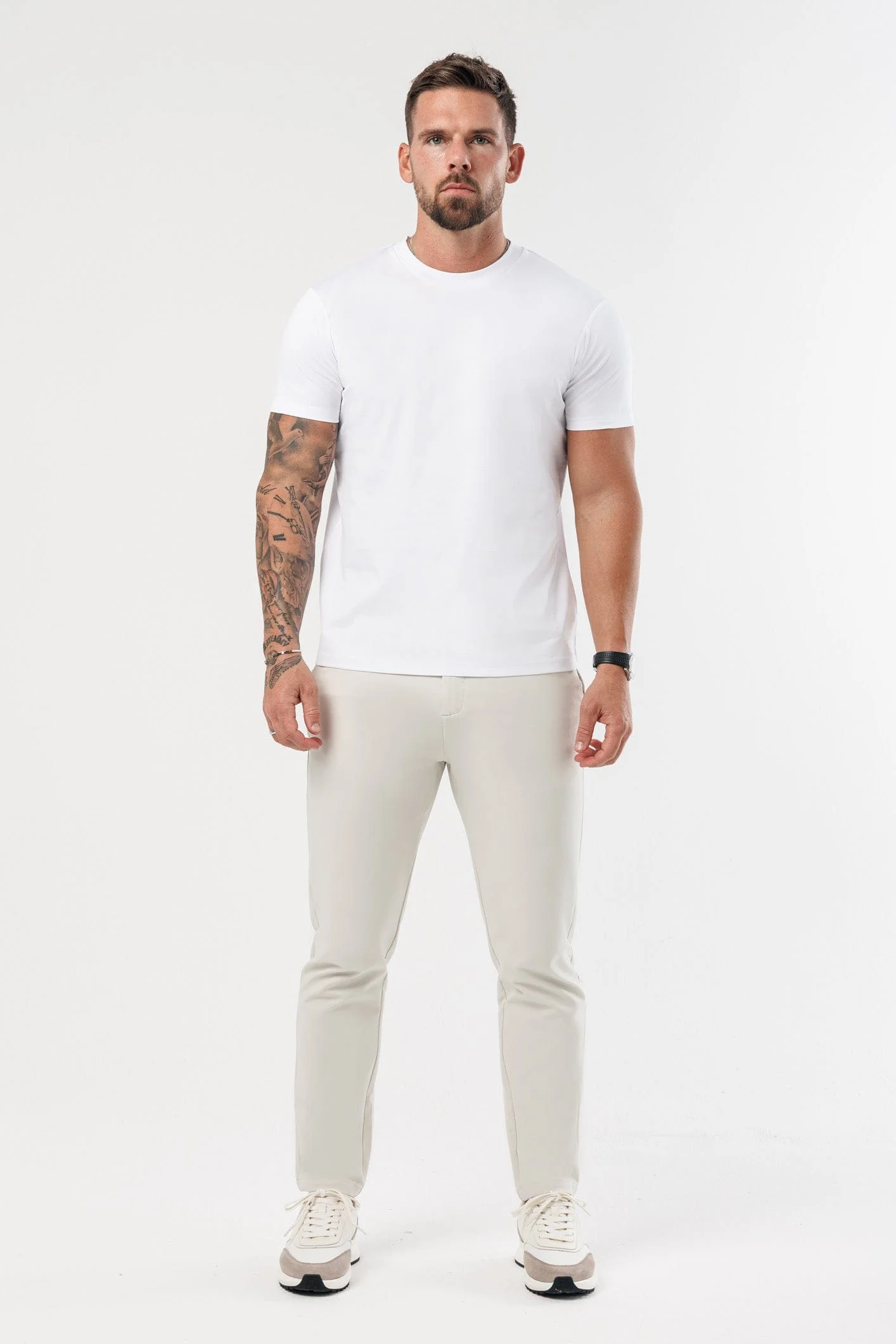 LUXE MERCERISED T-SHIRT - WHITE - Image 2