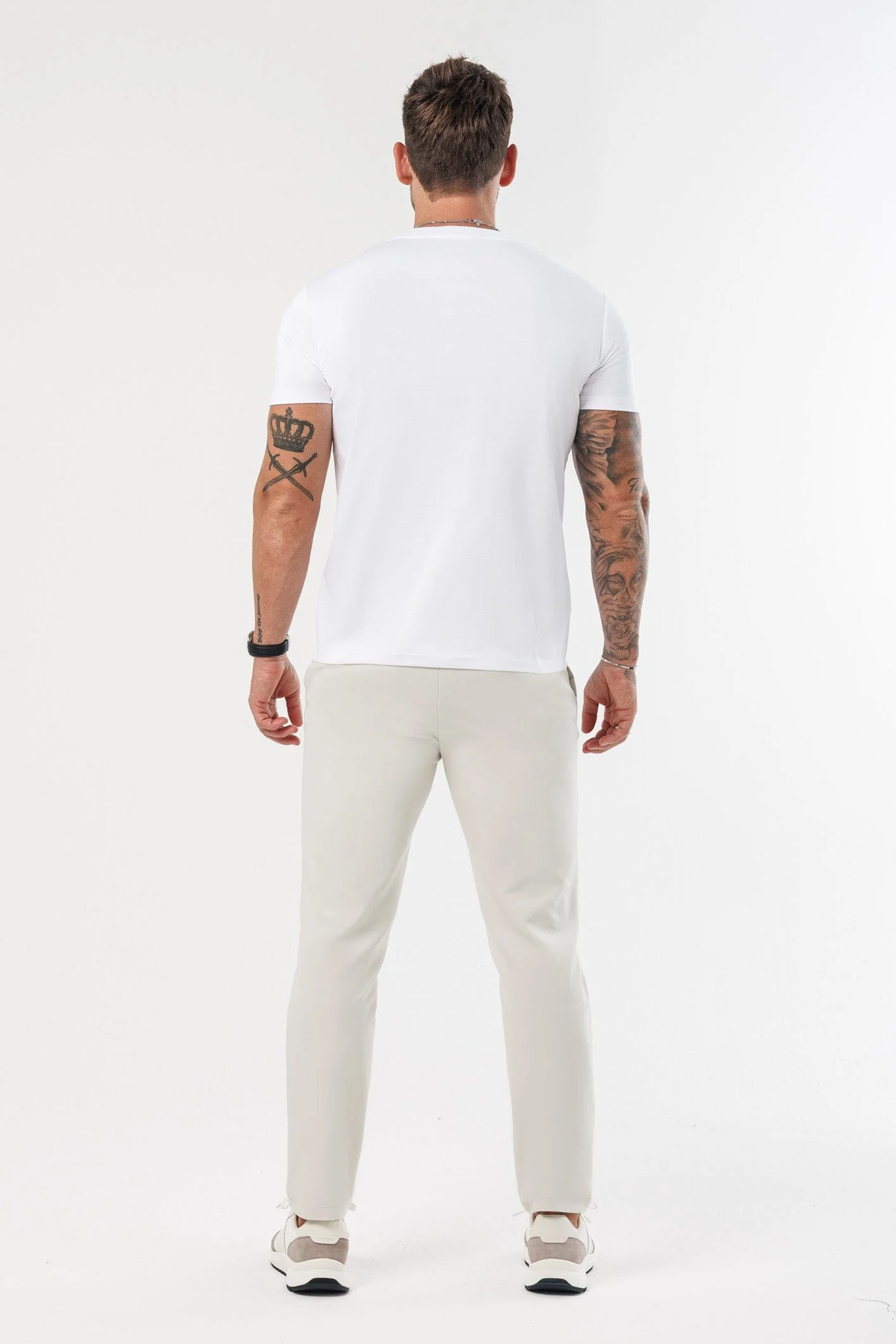 LUXE MERCERISED T-SHIRT - WHITE - Image 7