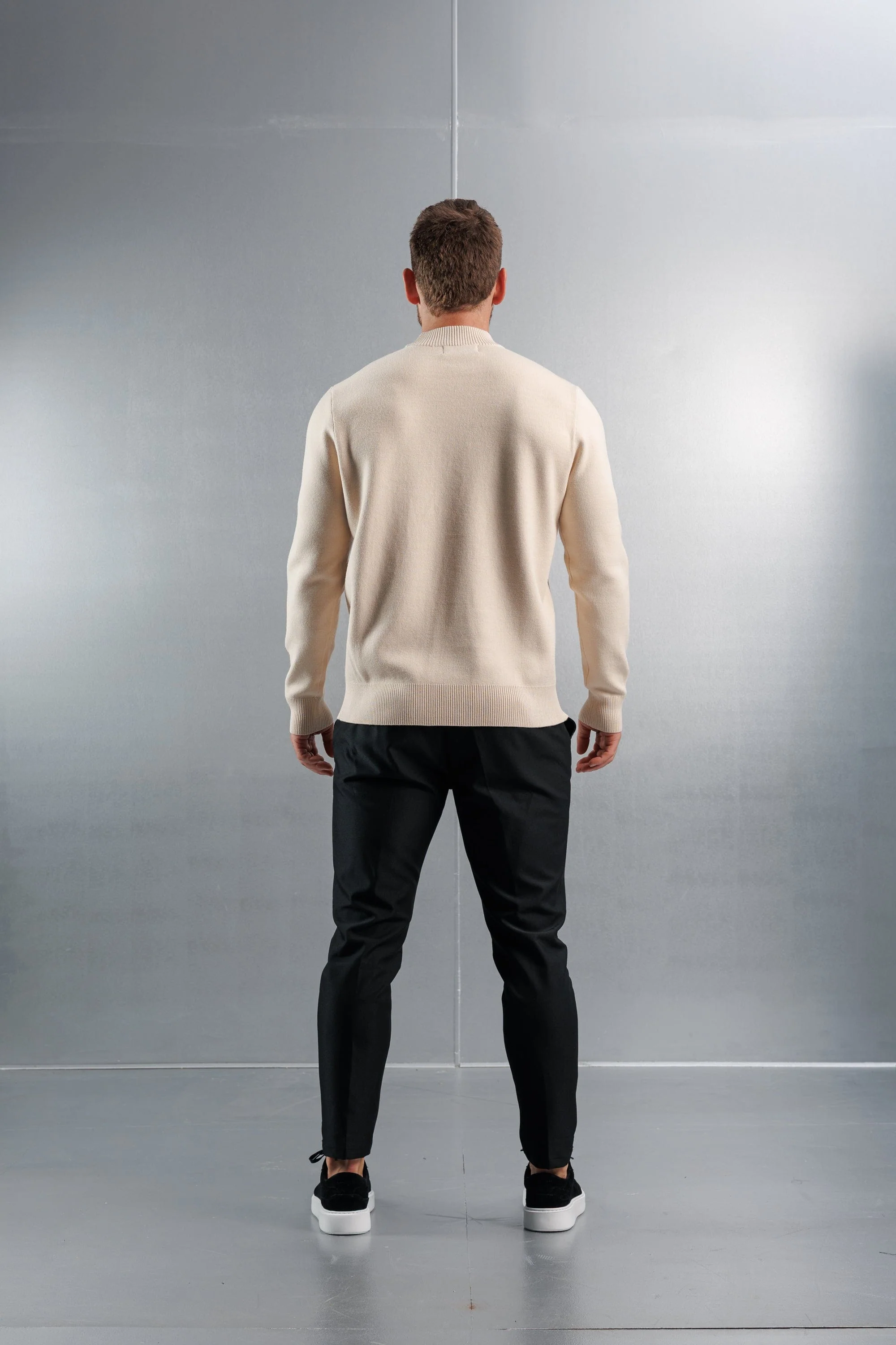 MOCK NECK SWEATER - CREME - Image 6