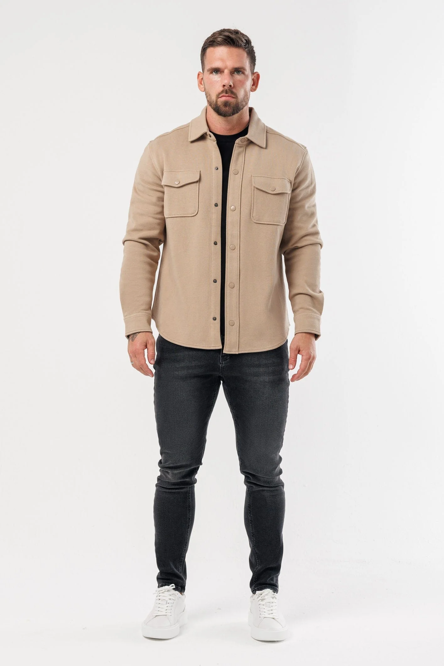OVERSHIRT - BEIGE - Image 2