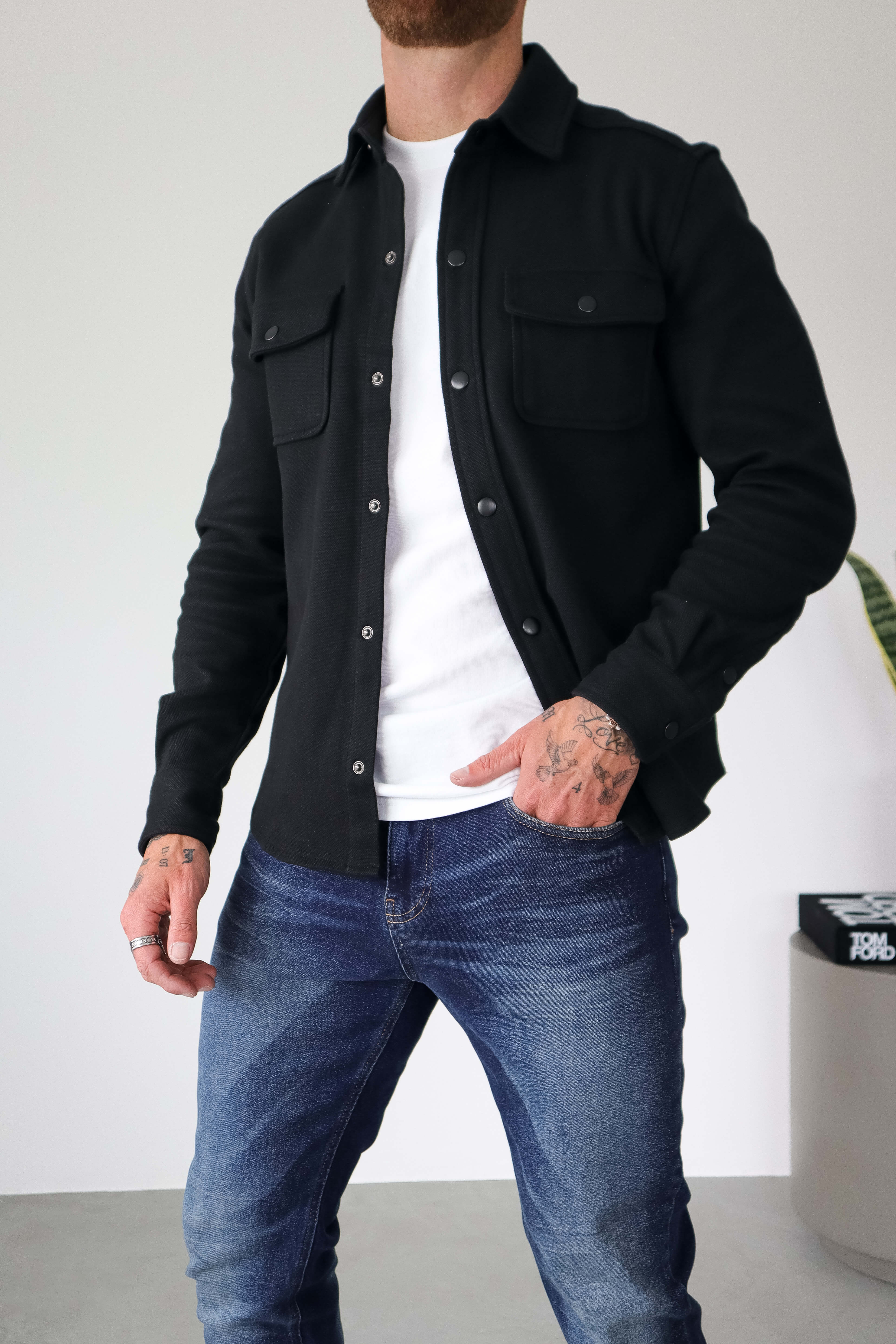 OVERSHIRT - BLACK - Image 4